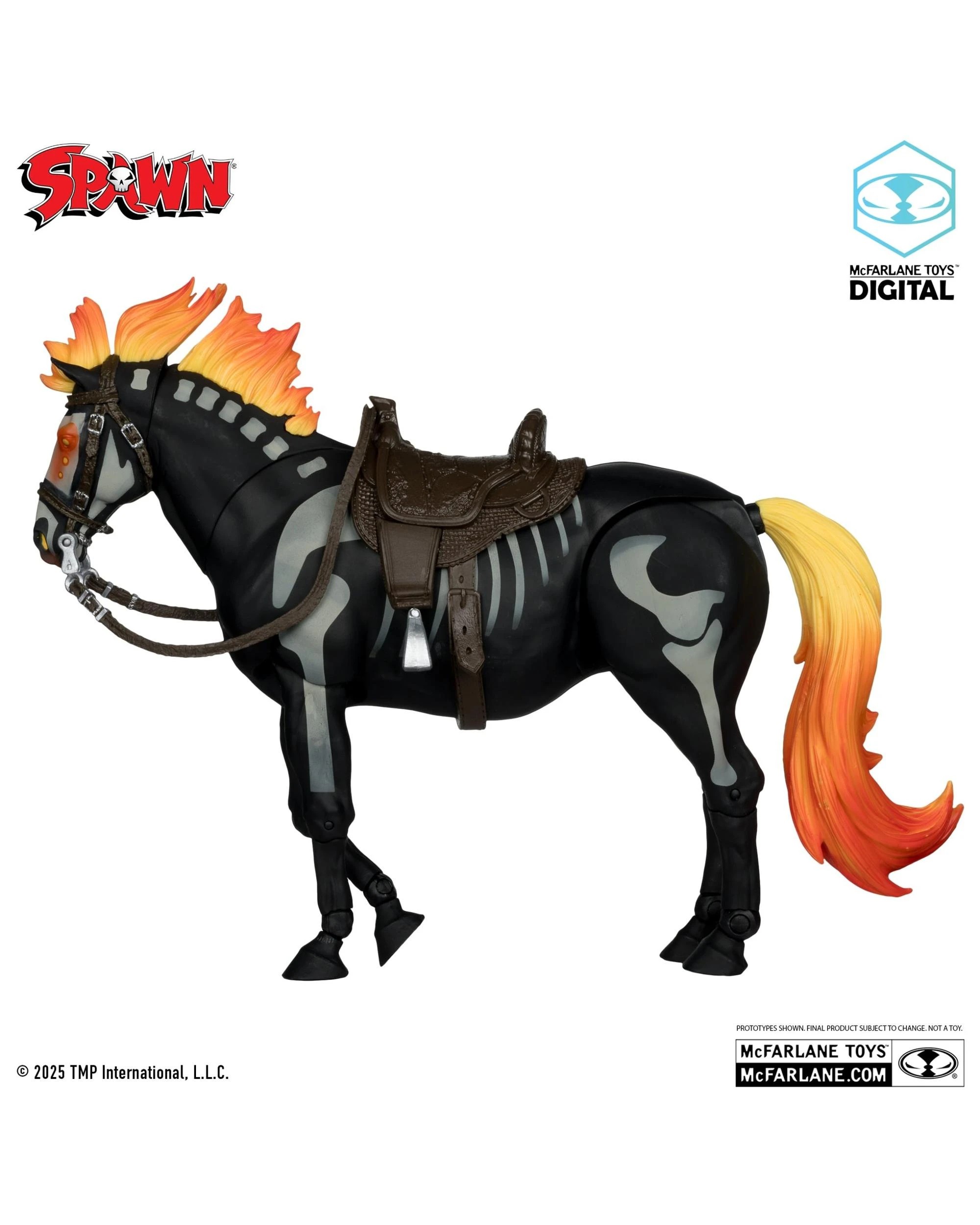 8 Mcfarlane Digital Gold Label Spawn the Dark Ages Bloodaxe with Horse 7 inch Figure 2 Pack with Digital Collectable, 8 of 10