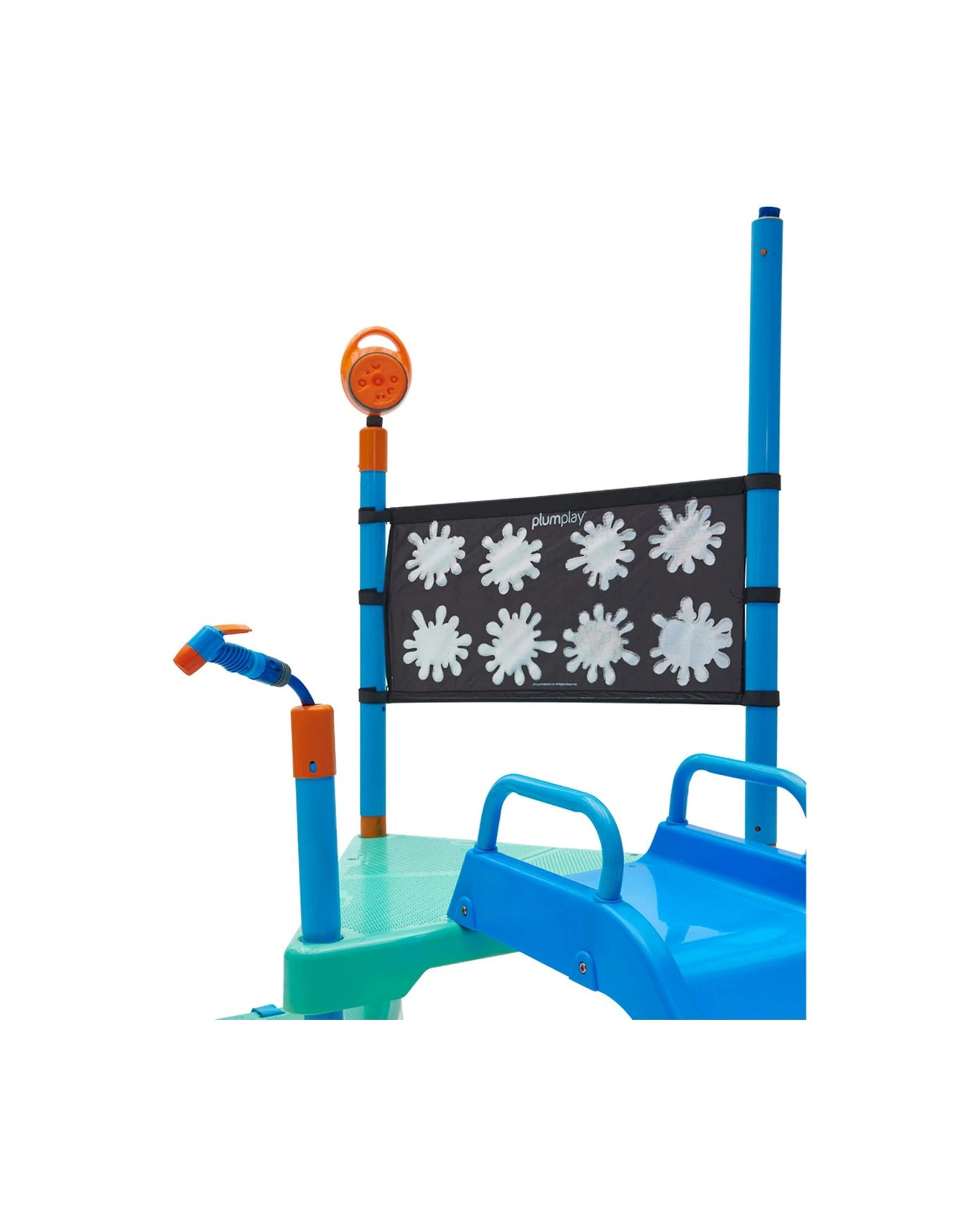 9 Plum Play Au Water Park Shower Tower With Slide And Sprinklers For Kids - Blue, 9 of 9