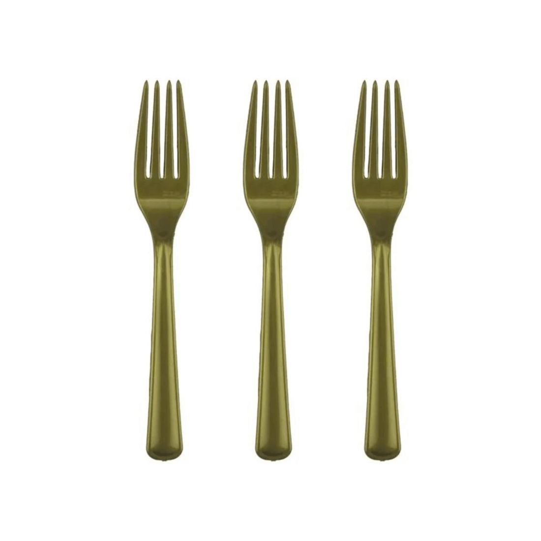 1 Alpen Reusable Forks Pack of 20 - Gold, 1 of 3