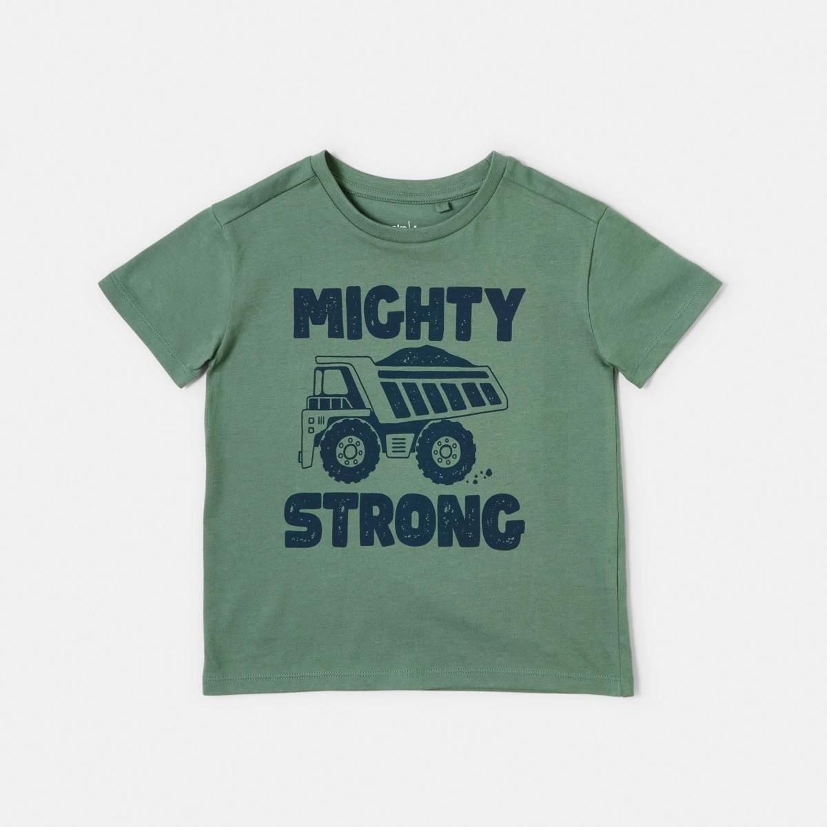 7 Chest Print T-shirt Grn Truck, 7 of 8