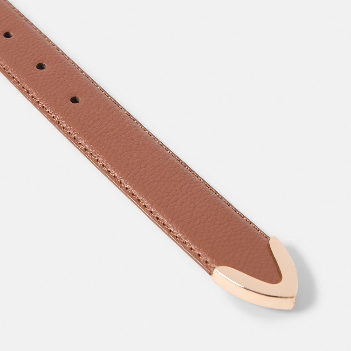 3 Statement Buckle Belt RICH TAN, 3 of 6