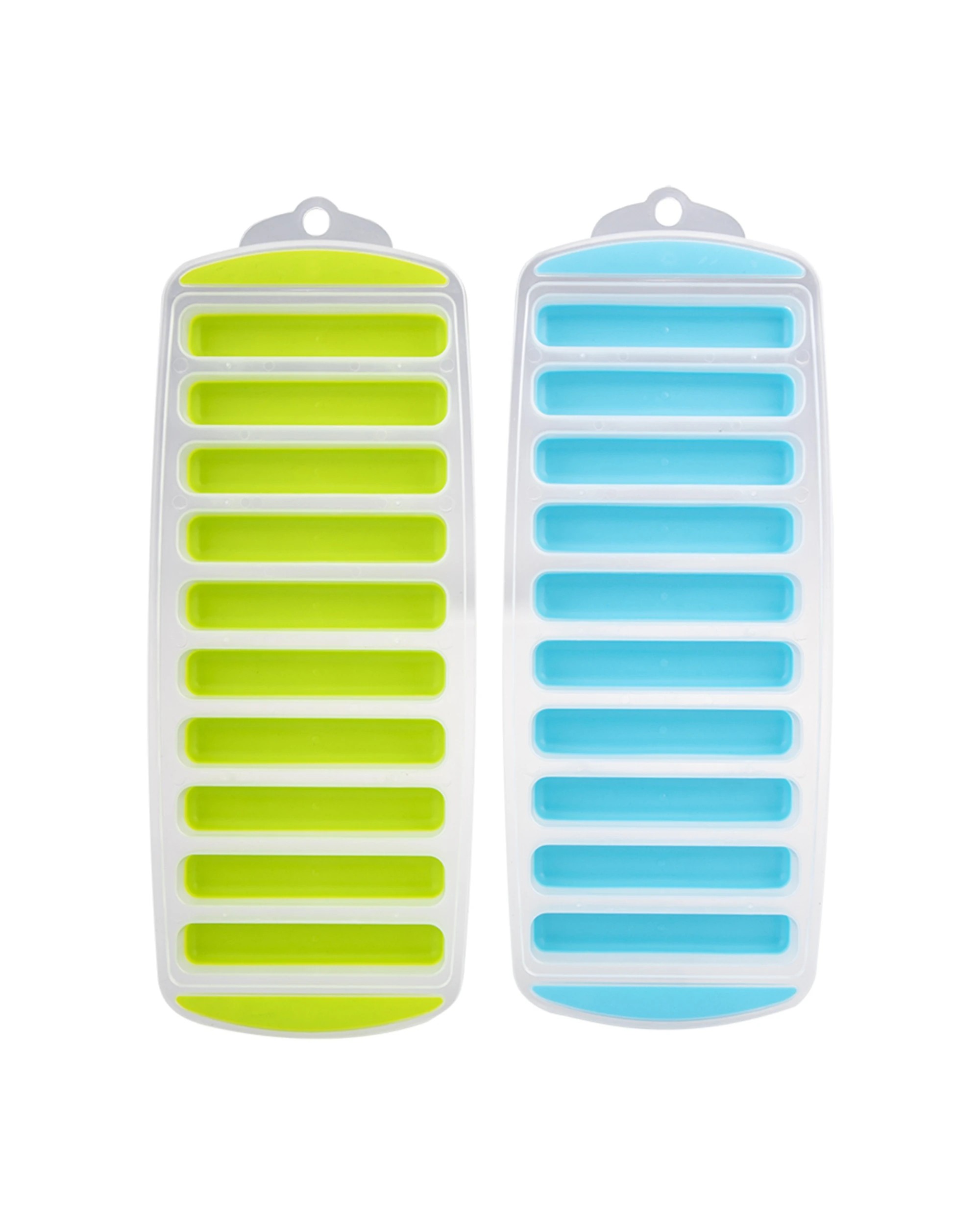 2 Appetito 2pc Easy Release 10 Cube Stick Ice Tray Set Easy Release Base - Multi, 2 of 4