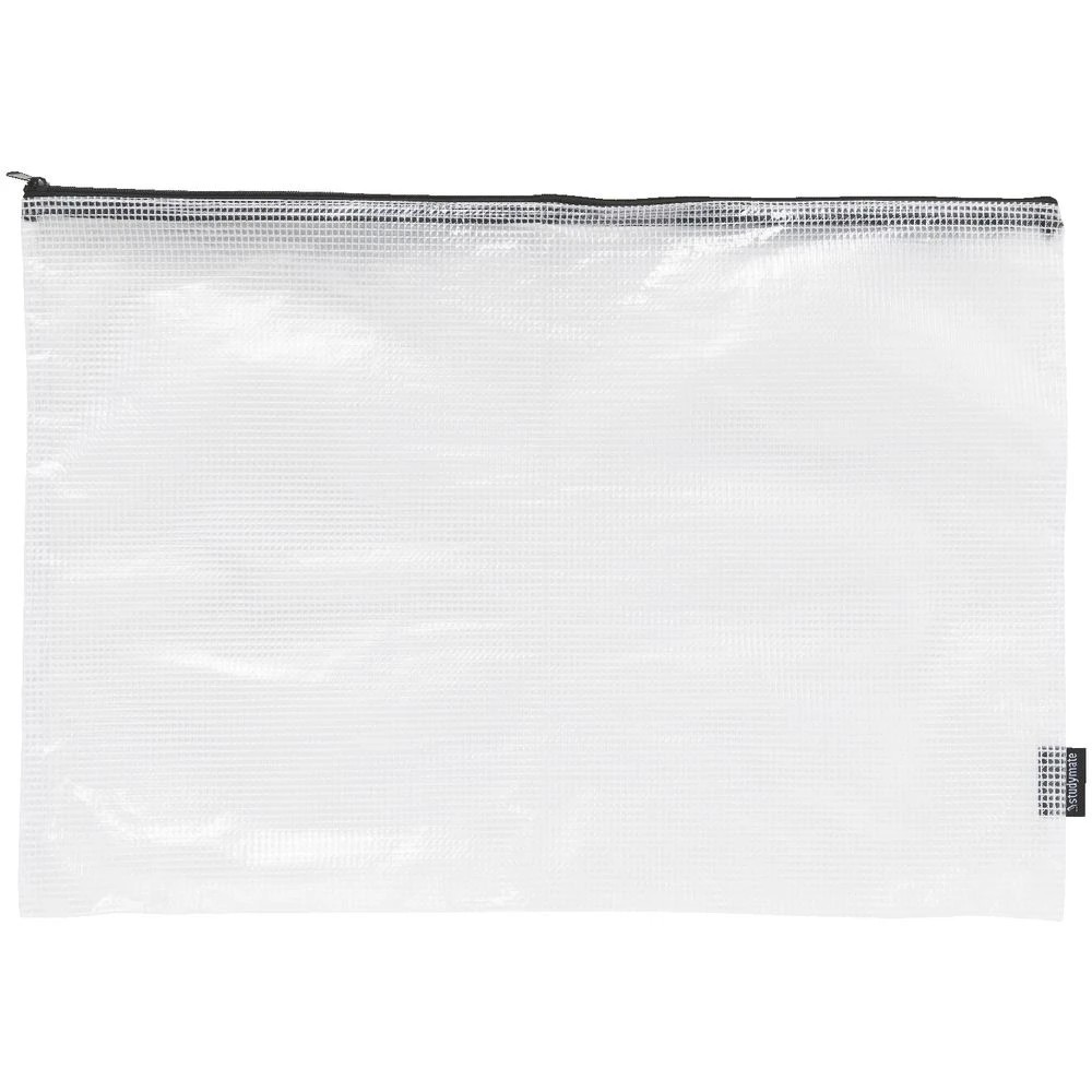 2 Studymate A3 Mesh Pencil Case Clear, 2 of 5
