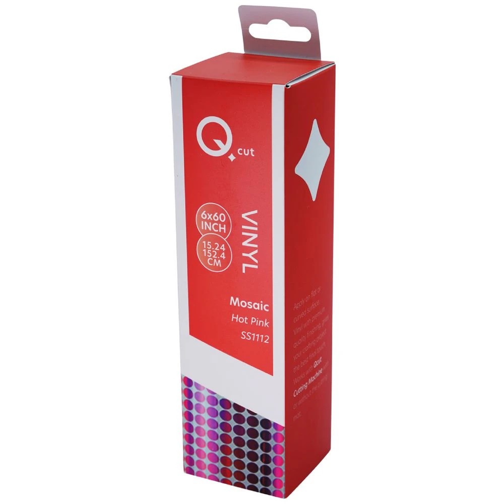 1 Qcut Specialty Vinyl Hot Pink Mosaic, 1 of 3