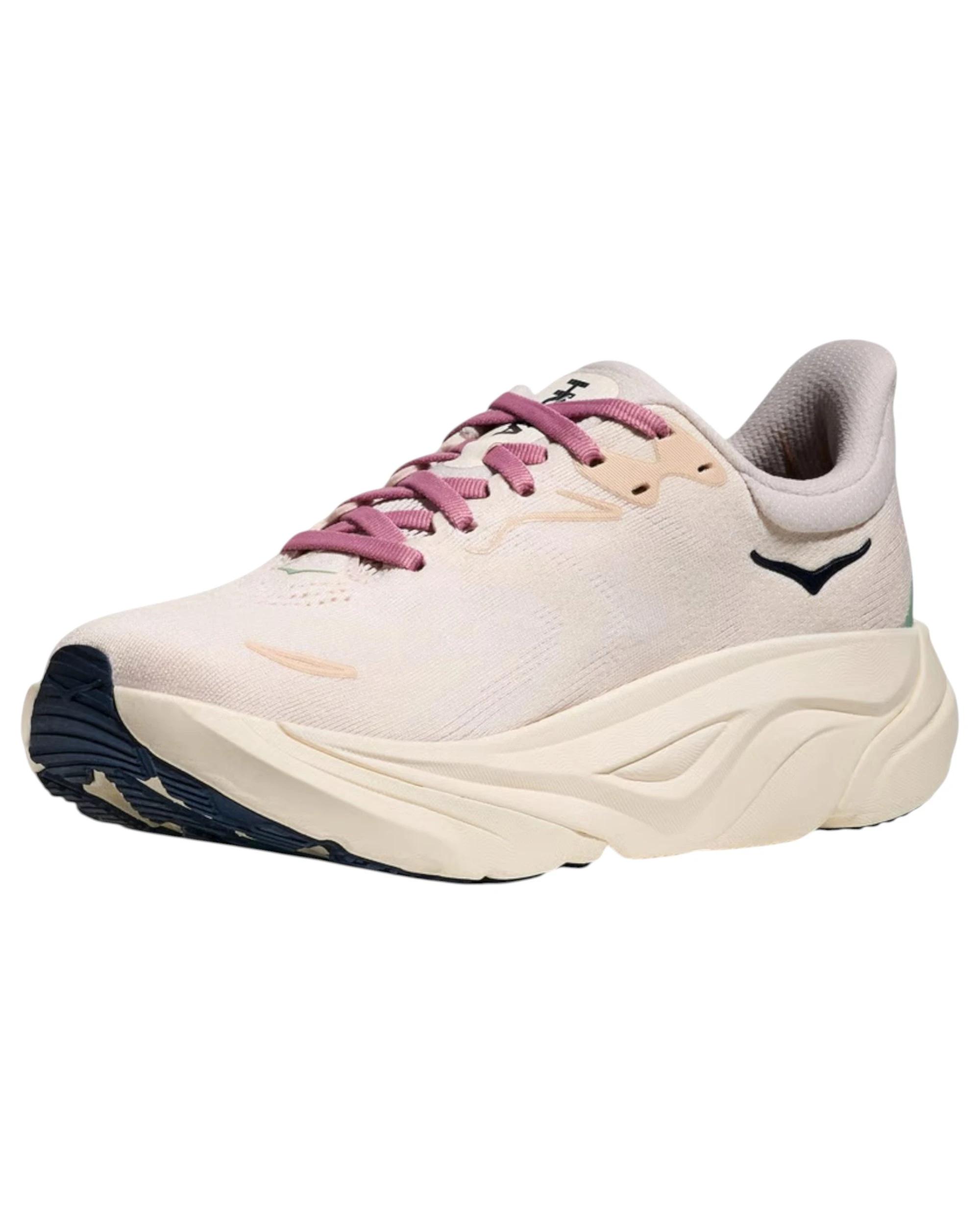 5 Hoka Womens Arahi 8 Athletic Running Shoes ROSE CREAM, 5 of 8