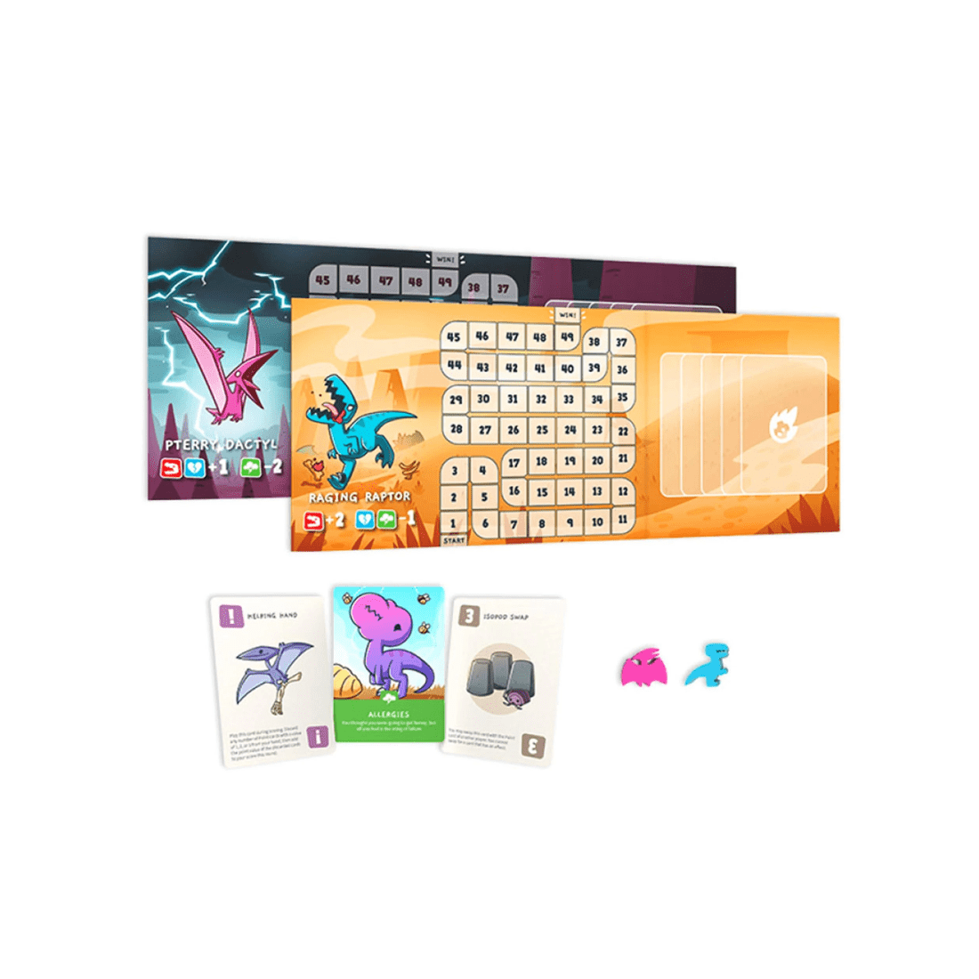 2 Unstable Games Happy Little Dinosaurs 5-6 Player Expansion Card Game, 2 of 2