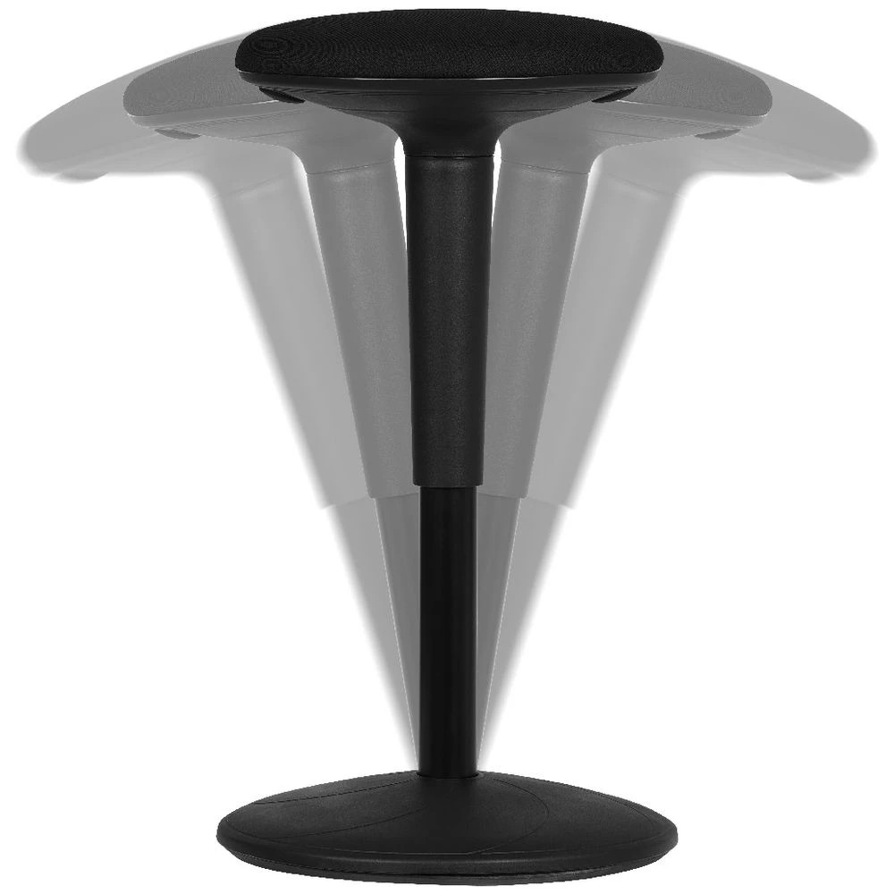 2 J.Burrows Hyde Sit Stand Stool Large Black, 2 of 3