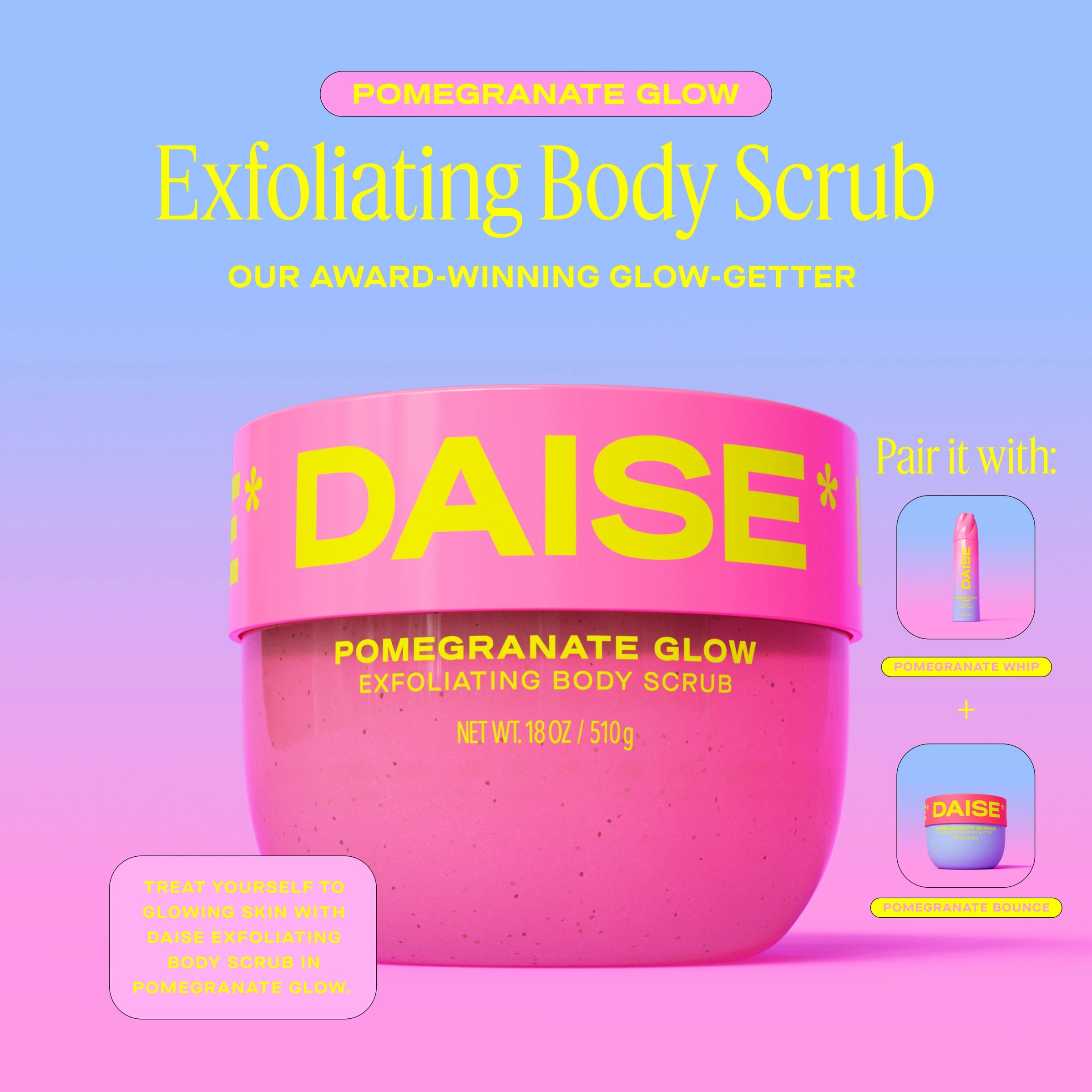 6 DAISE Exfoliating Body Scrub 510g - Pomegranate Glow, 6 of 9