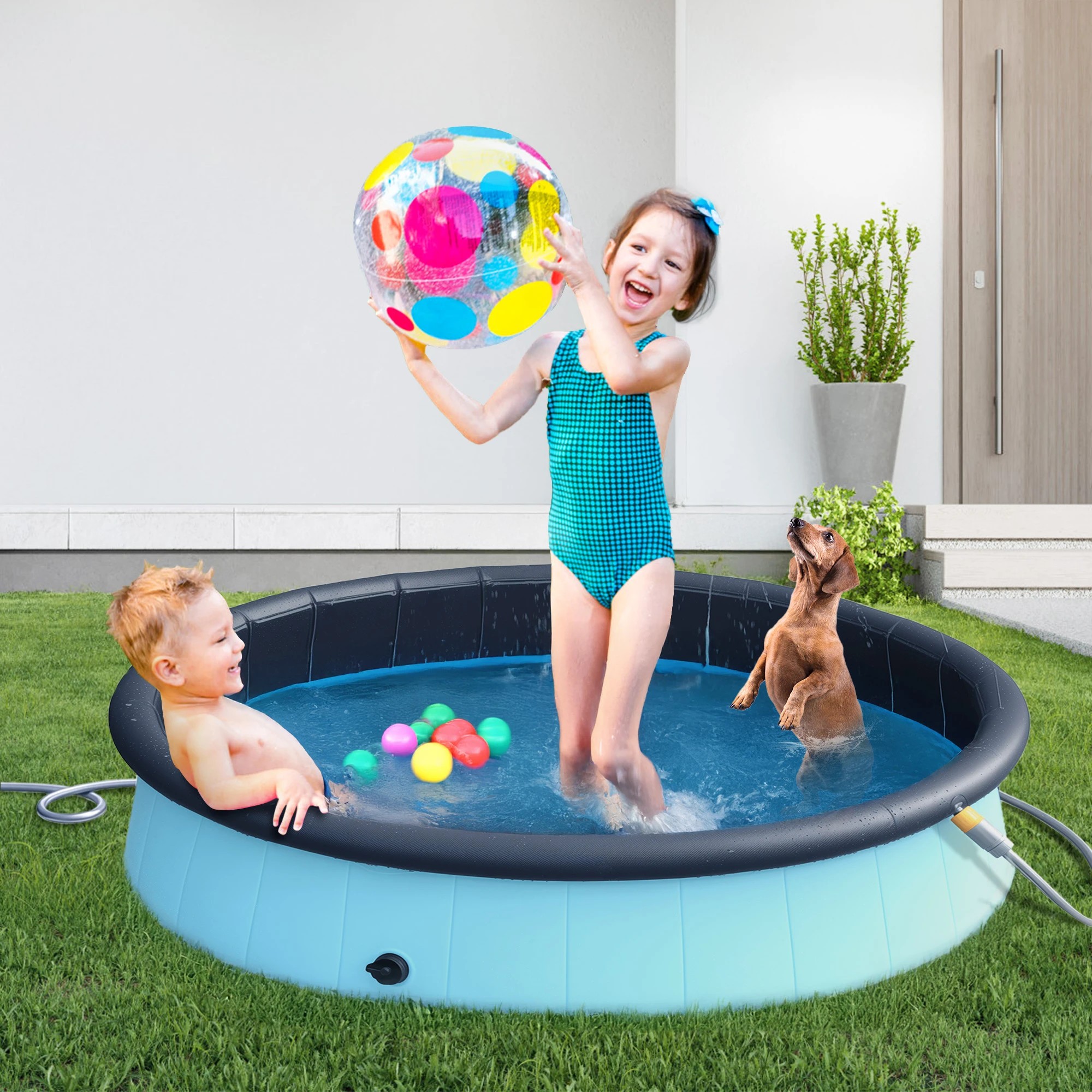 8 Pawz 160X30Cm Pet Swimming Pool And Splash 2 In 1, 8 of 9