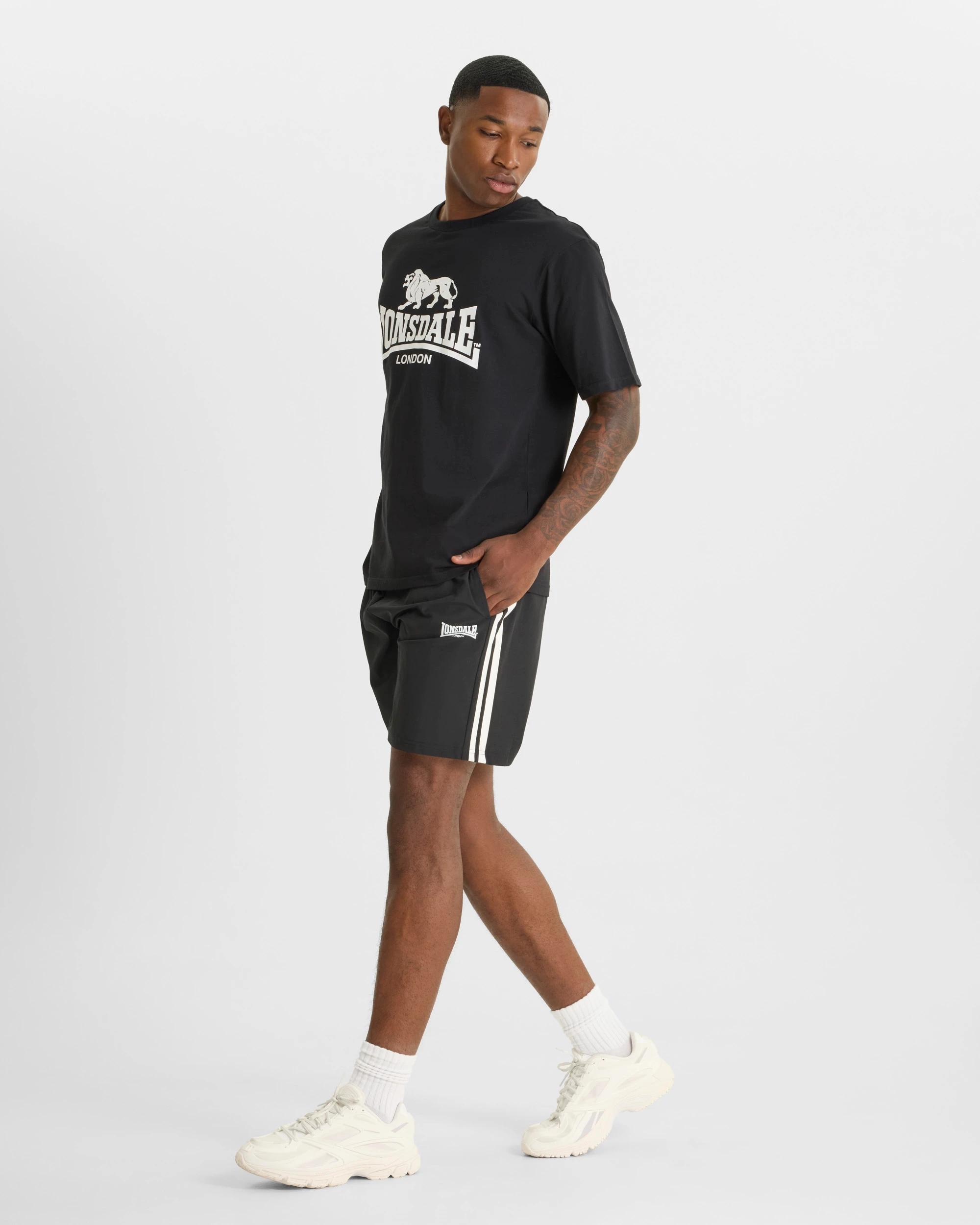 4 Lonsdale London Logo Performance Shorts BLACK, 4 of 5