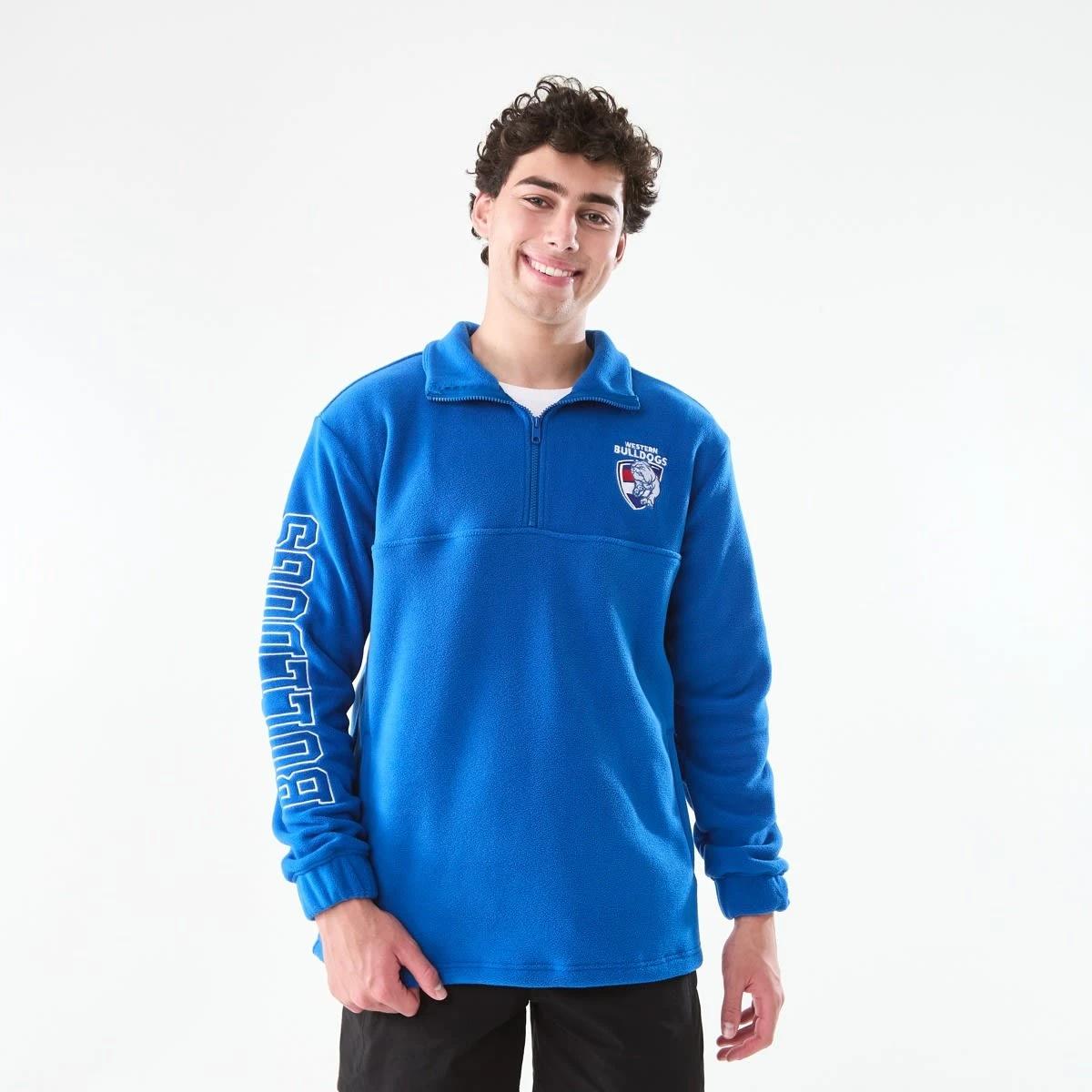 2 Official AFL Adult Polar Fleece Top Bulldogs, 2 of 8