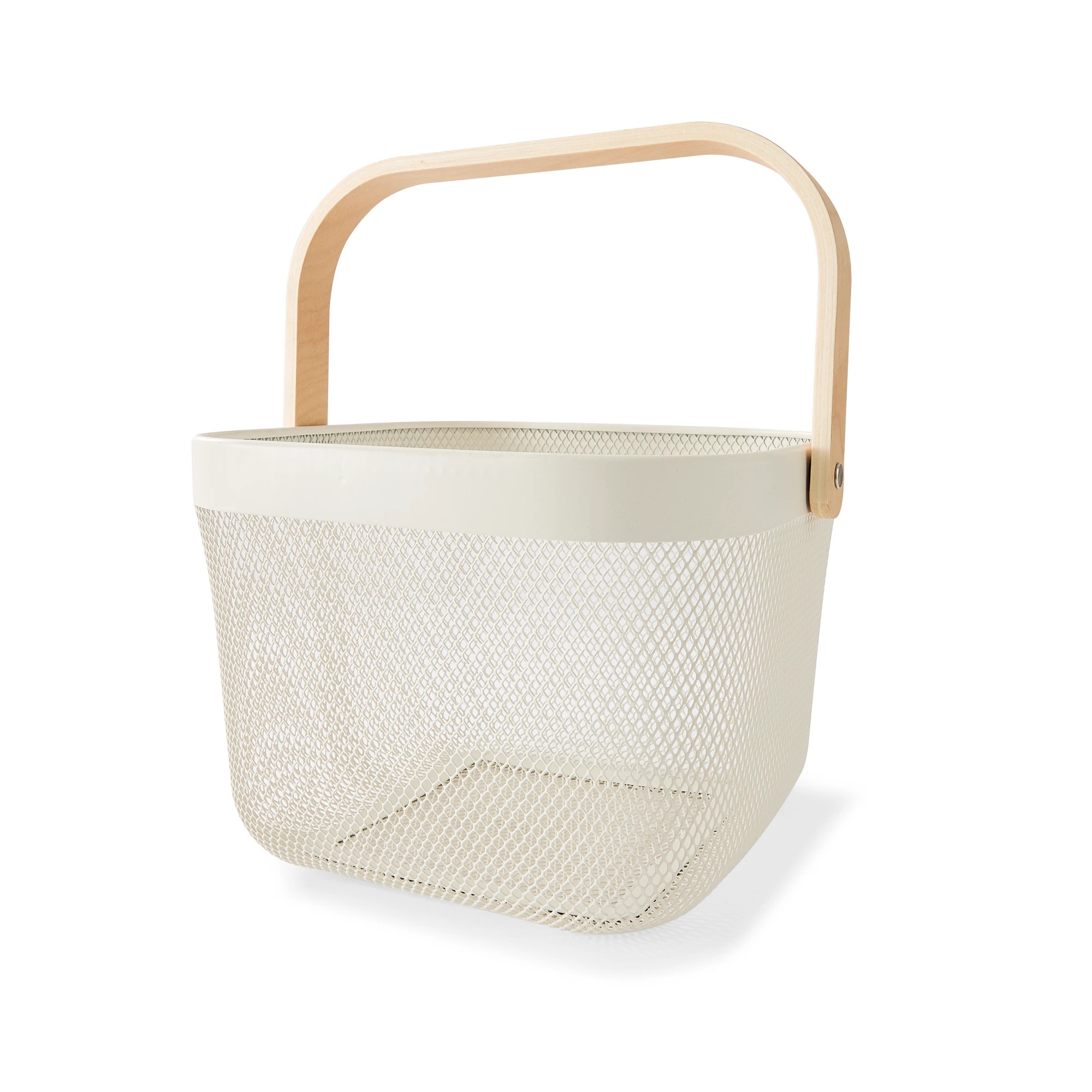 1 Off White Mesh Basket - Anko - White, 1 of 7