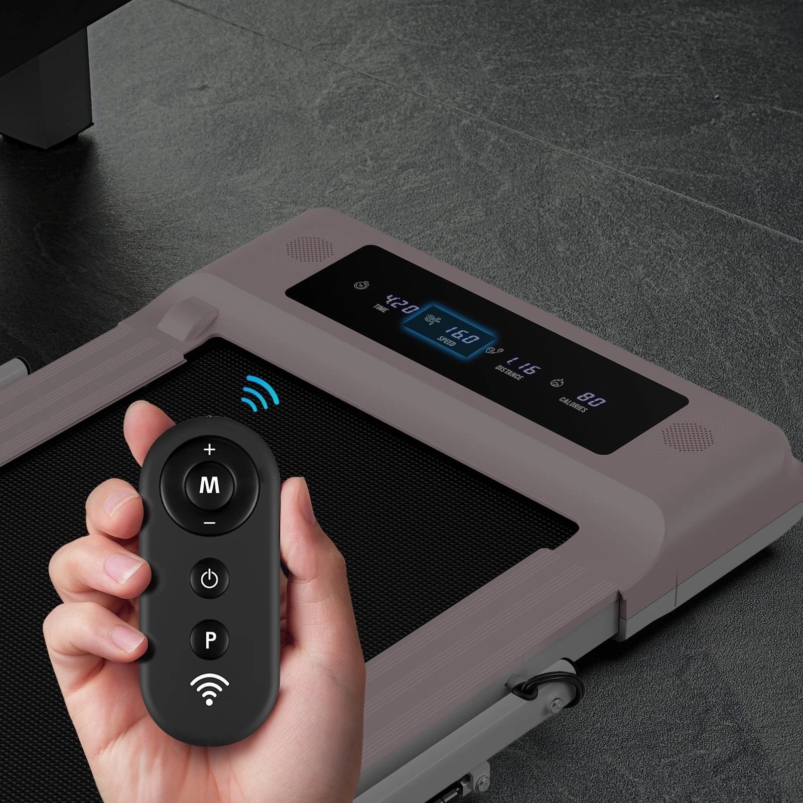 6 Black Lord Treadmill 2 IN 1 Electric Walking Pad Hydraulic Foldable 40cm Belt - Pink, 6 of 10