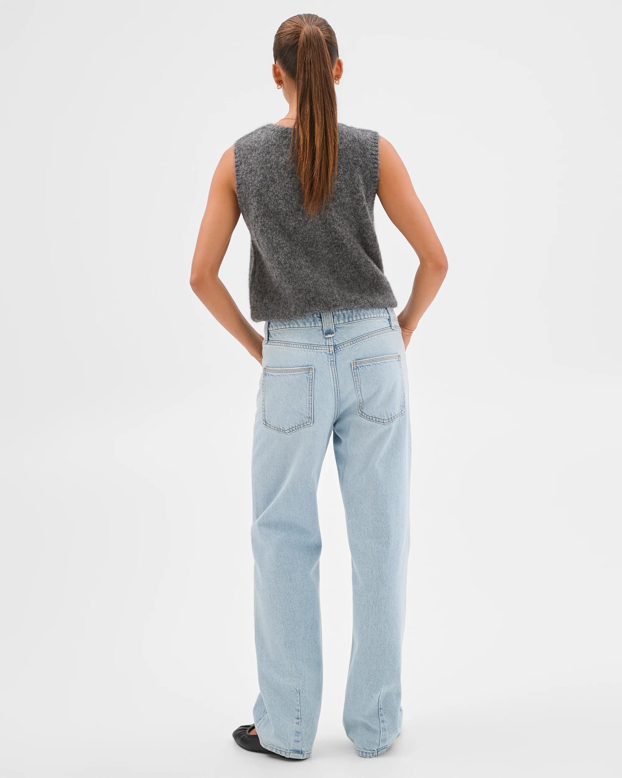 4 Lily Loves Straight Leg Denim Jeans PALERMO BLUE, 4 of 7