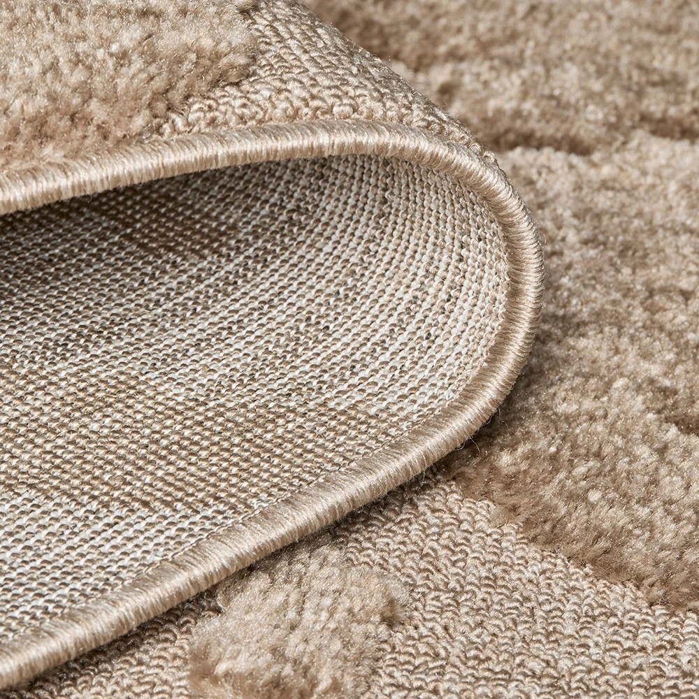 6 Common Ground Rugs Sanctuary Nyla 400x80cm - Large Runner Power Loomed Rug - Beige, 6 of 7