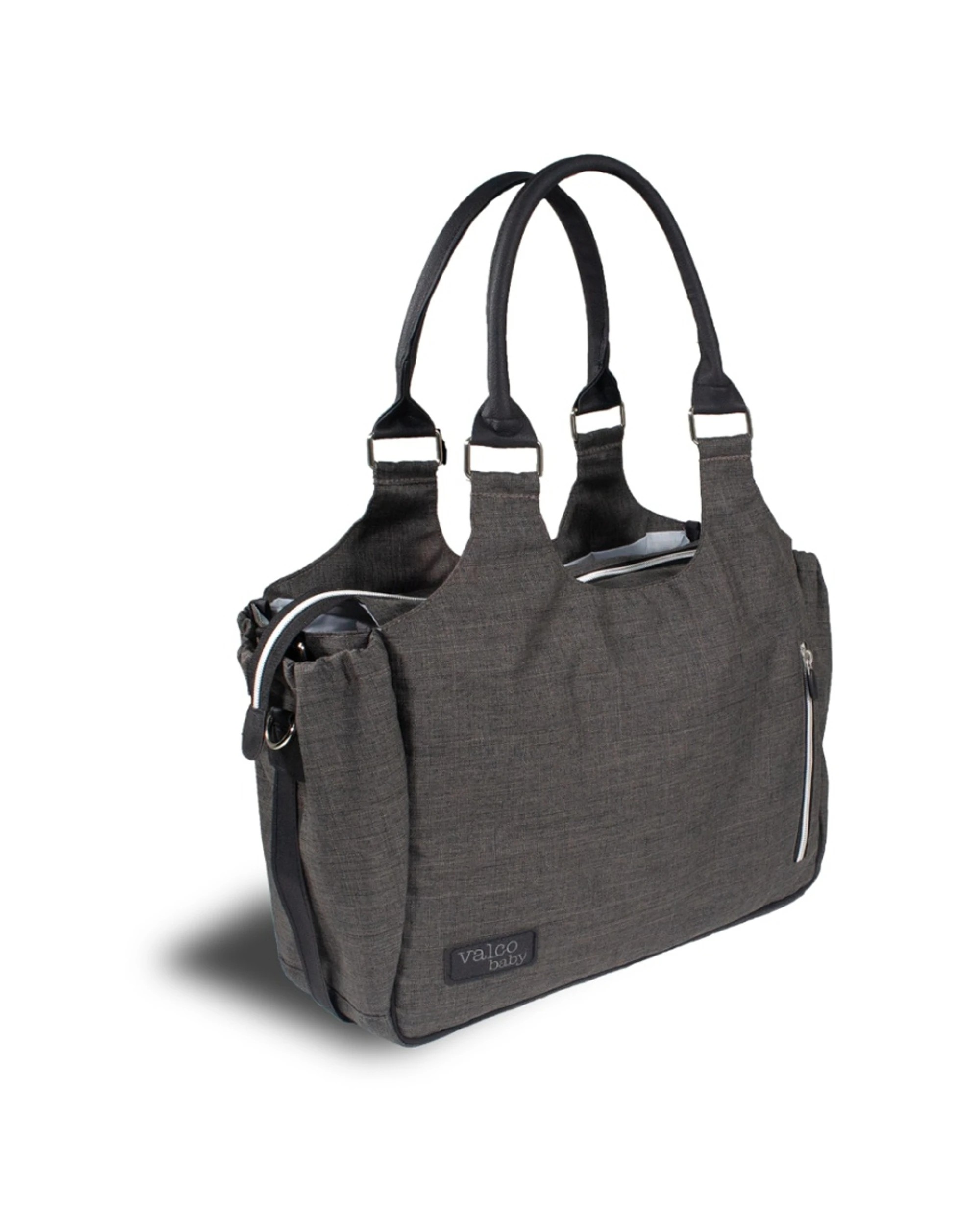 2 Valcobaby Stroller Nappy Bag With Changing Pad Insulated Bottle Case - Grey, 2 of 9