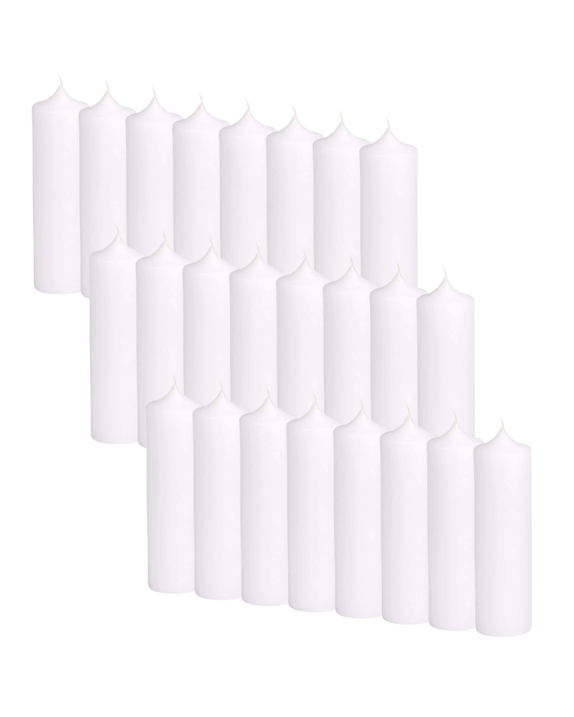 2 BR Home Pillar Candles Pack of 24 - Unscented, Lead-Free, 65-Hour Burn Time, 2 of 2