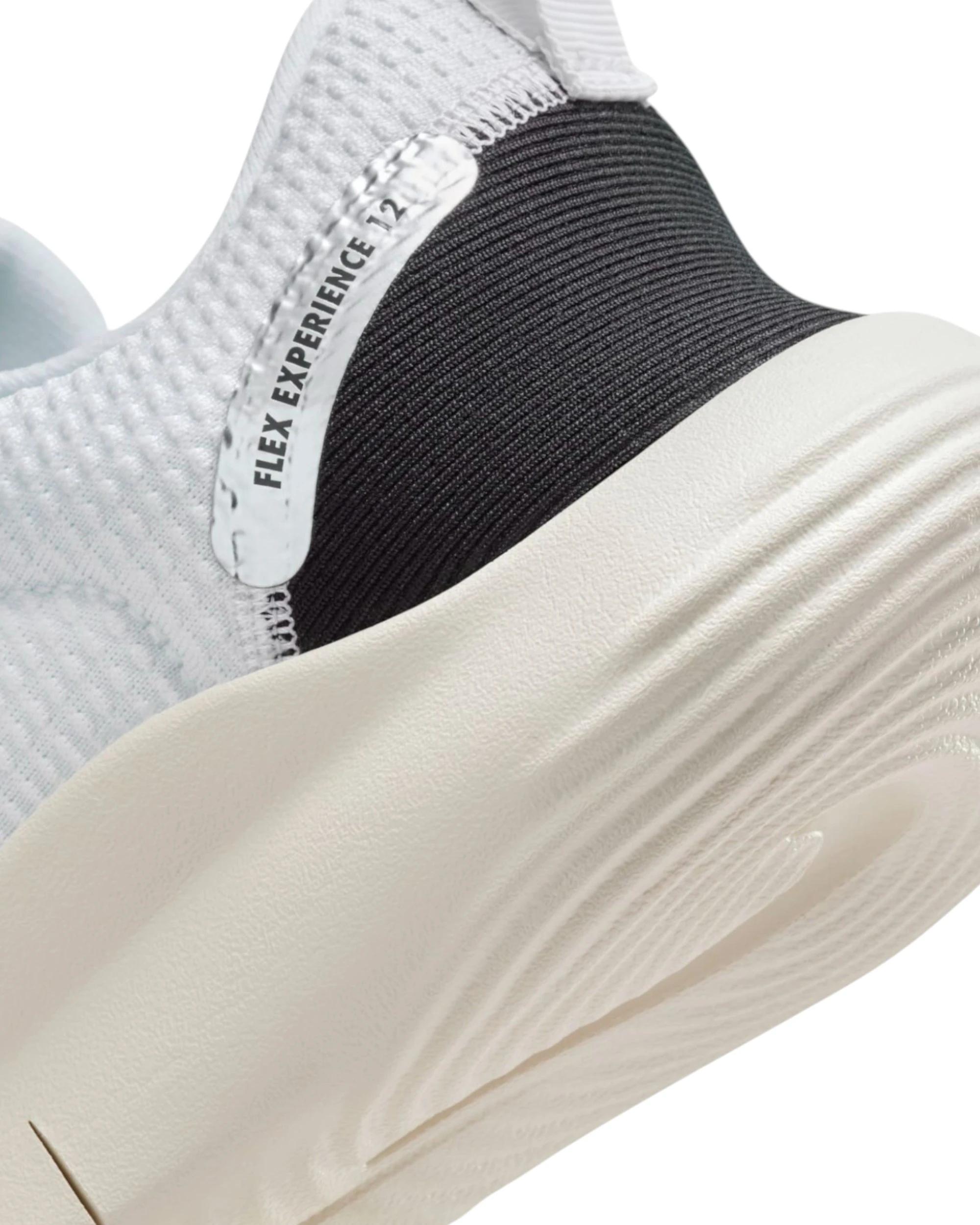 4 Nike Womens Flex Experience Run 12 White/ Silver Athletic Running Shoes WHITE/SILVER, 4 of 9