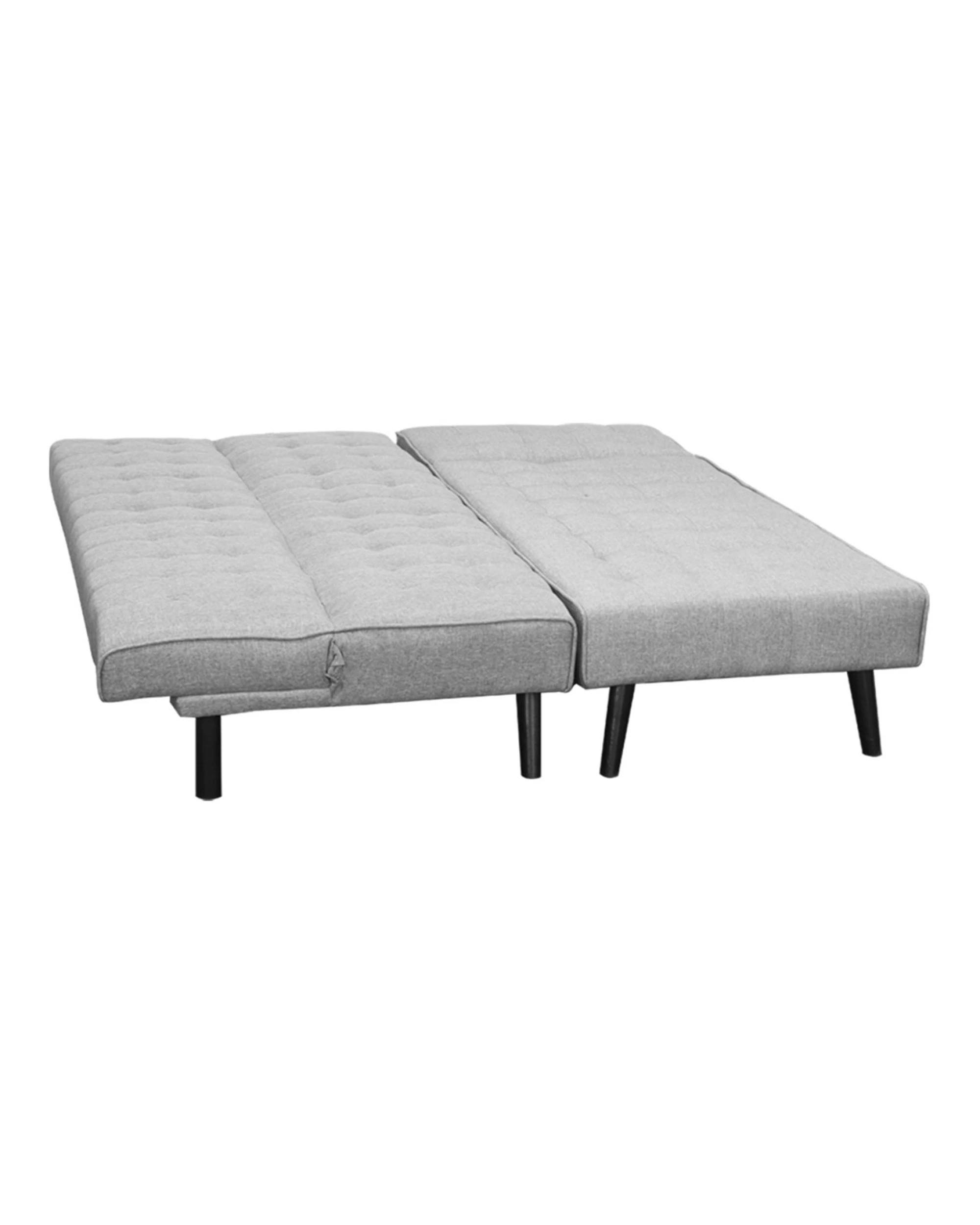 5 Sarantino 3-seater Corner Wood Sofa Bed Lounge Chaise Sofa Light Grey, 5 of 5