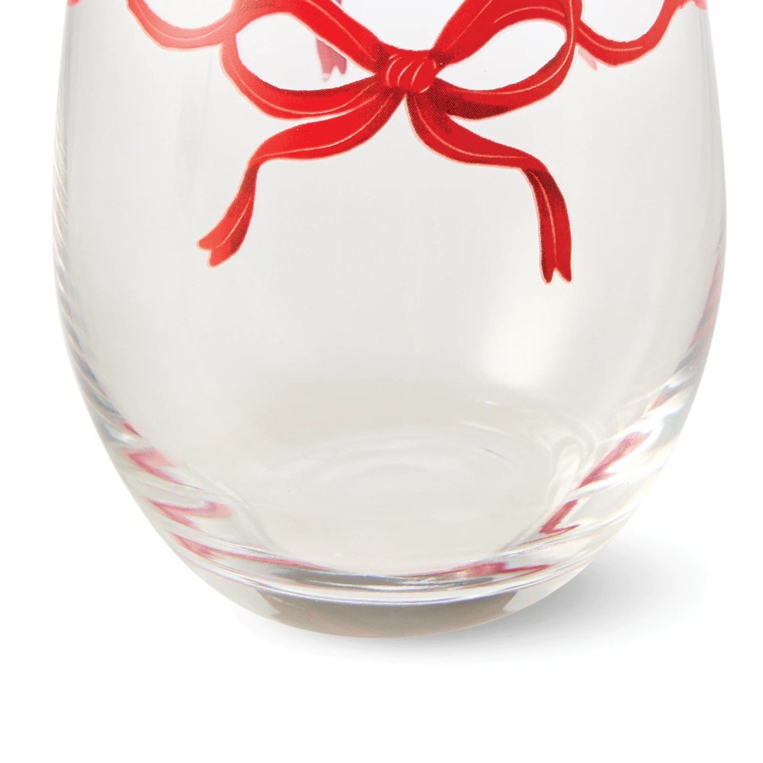 5 6 Bow Stemless Glasses, 5 of 6