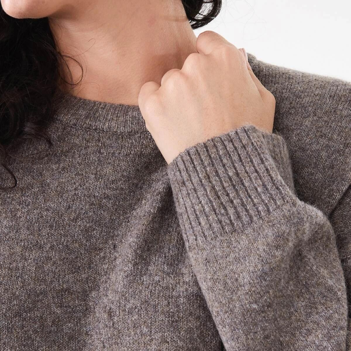 5 Relaxed Jumper Taupe Mrl, 5 of 5