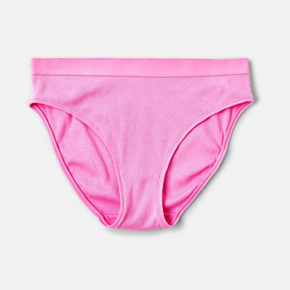 5 Ribbed Bikini Briefs Pop Pink, 5 of 7