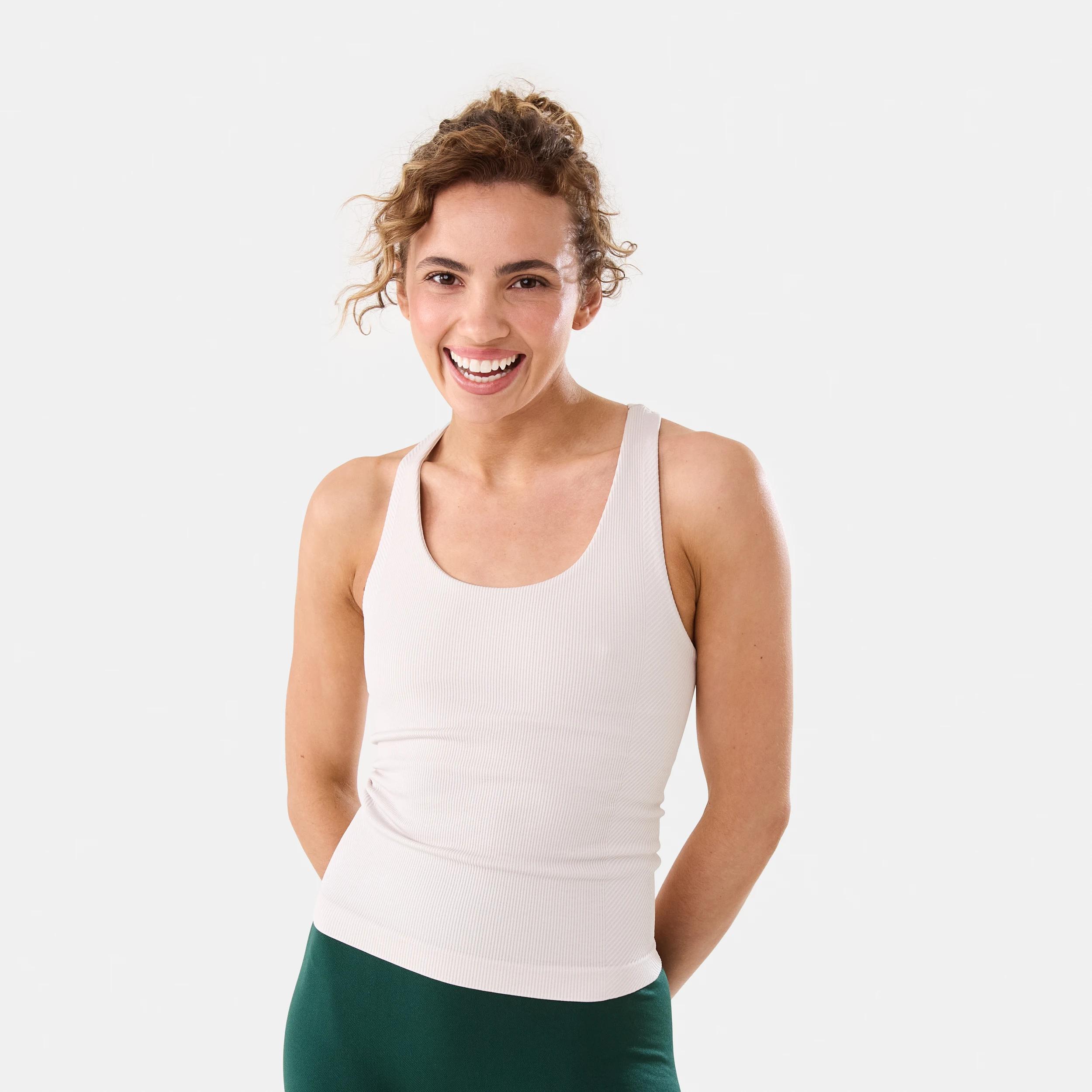 1 Active Womens Seamfree Shelf Tank PEAK GREY, 1 of 8