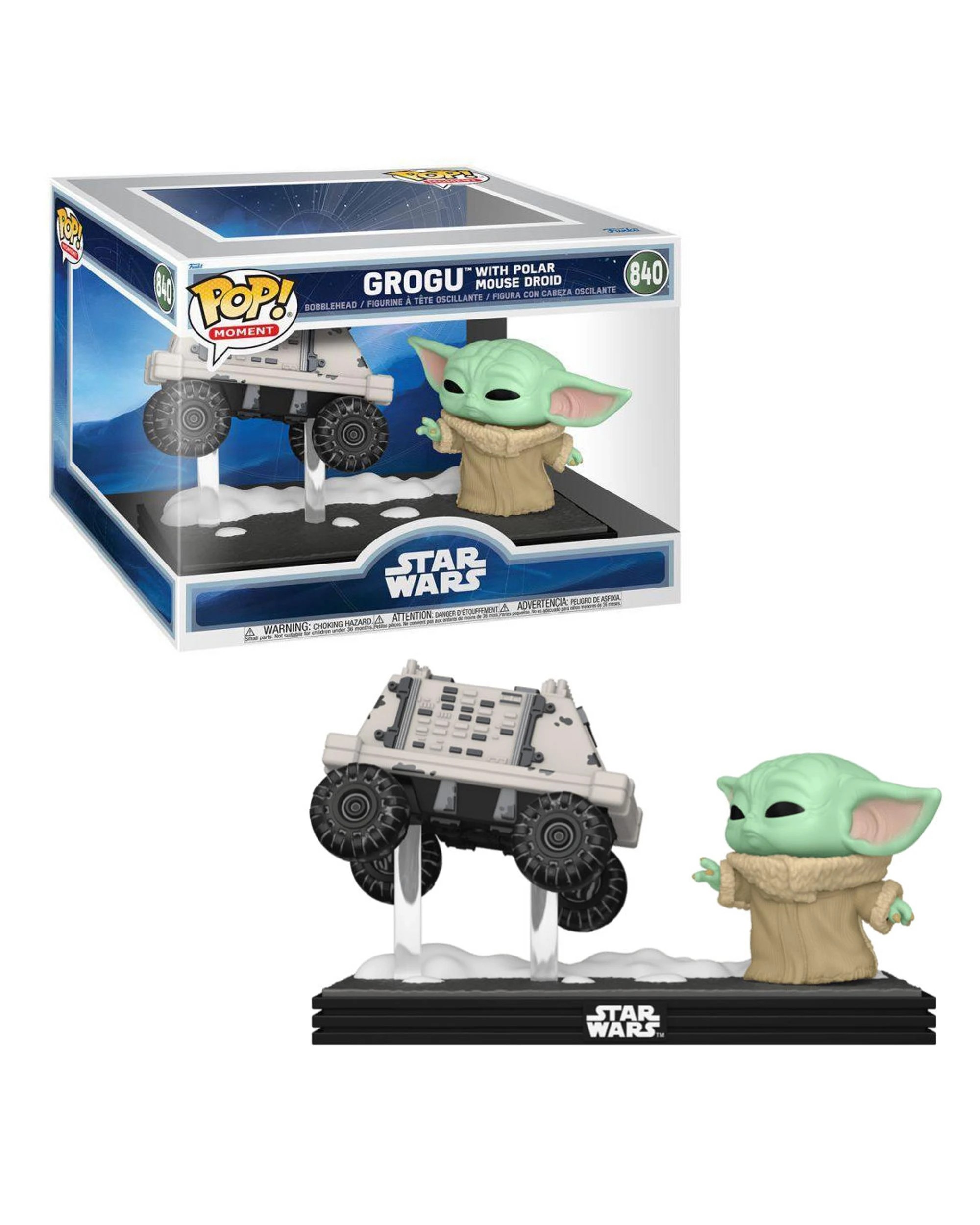 1 Star Wars The Mandalorian and Grogu Grogu With Polar Mouse Droid POP! Moment Funko POP! Vinyl, 1 of 3