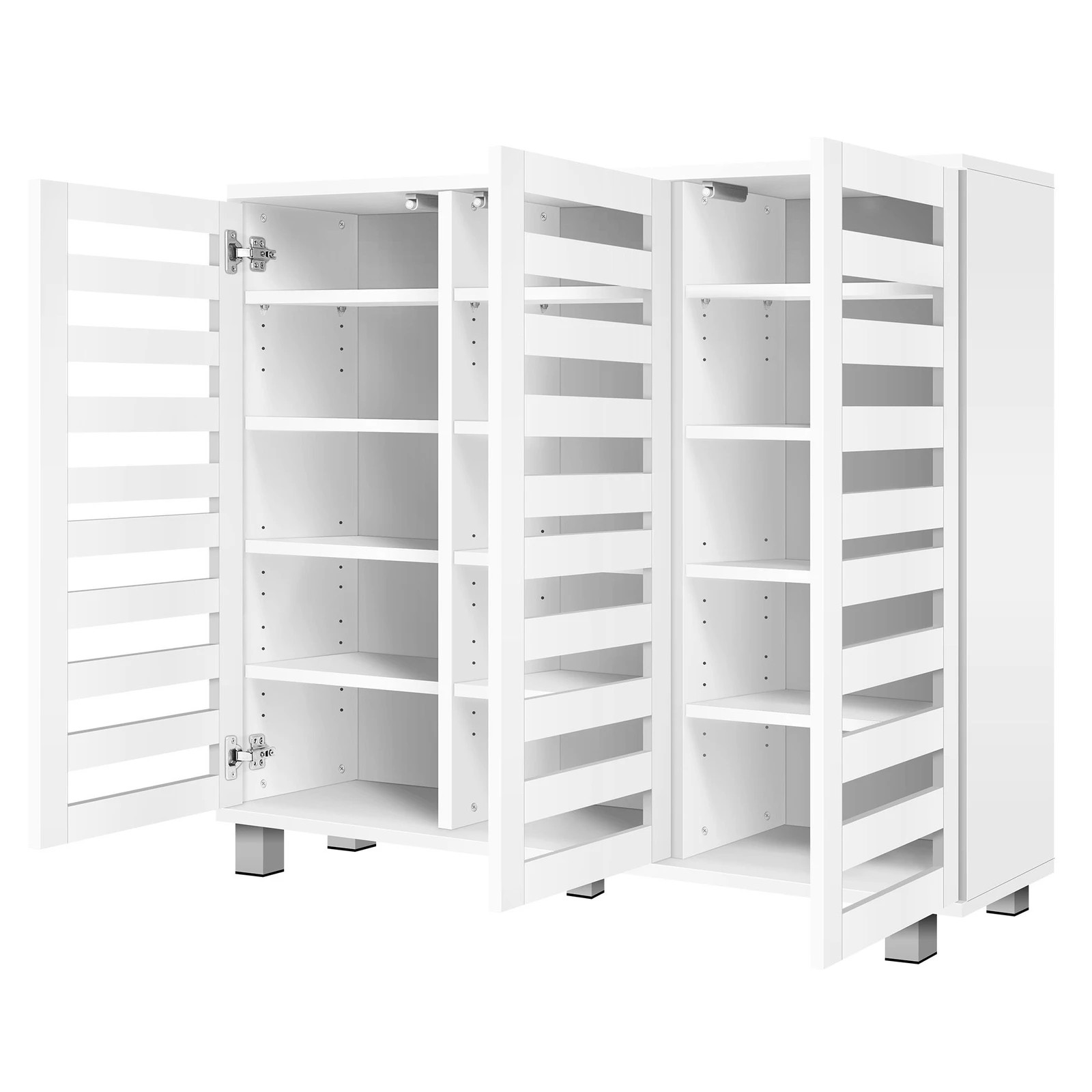 5 Alfordson Shoe Cabinet Storage Rack Organiser Drawer Shelf 30 pairs - White, 5 of 9