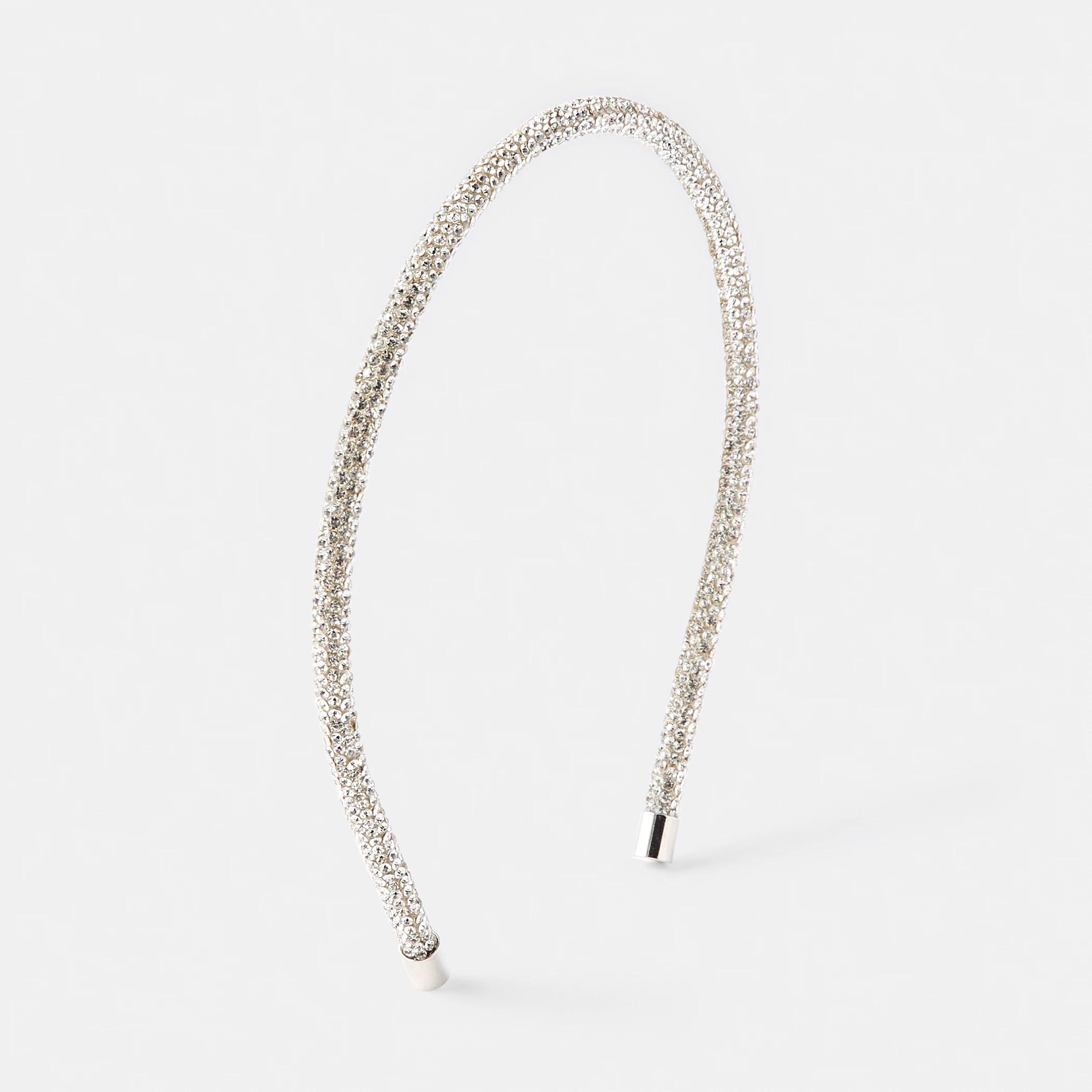 1 Sparkly Headband - Silver Tone Silver, 1 of 5