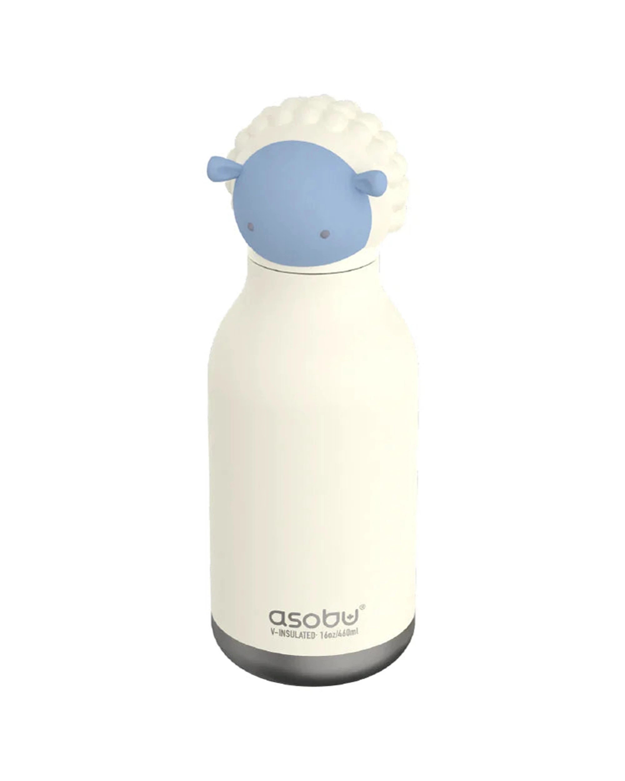 4 Asobu Bestie Bottle Sheep Double Wall Stainless Insulated Bottle 460ml - White, 4 of 4