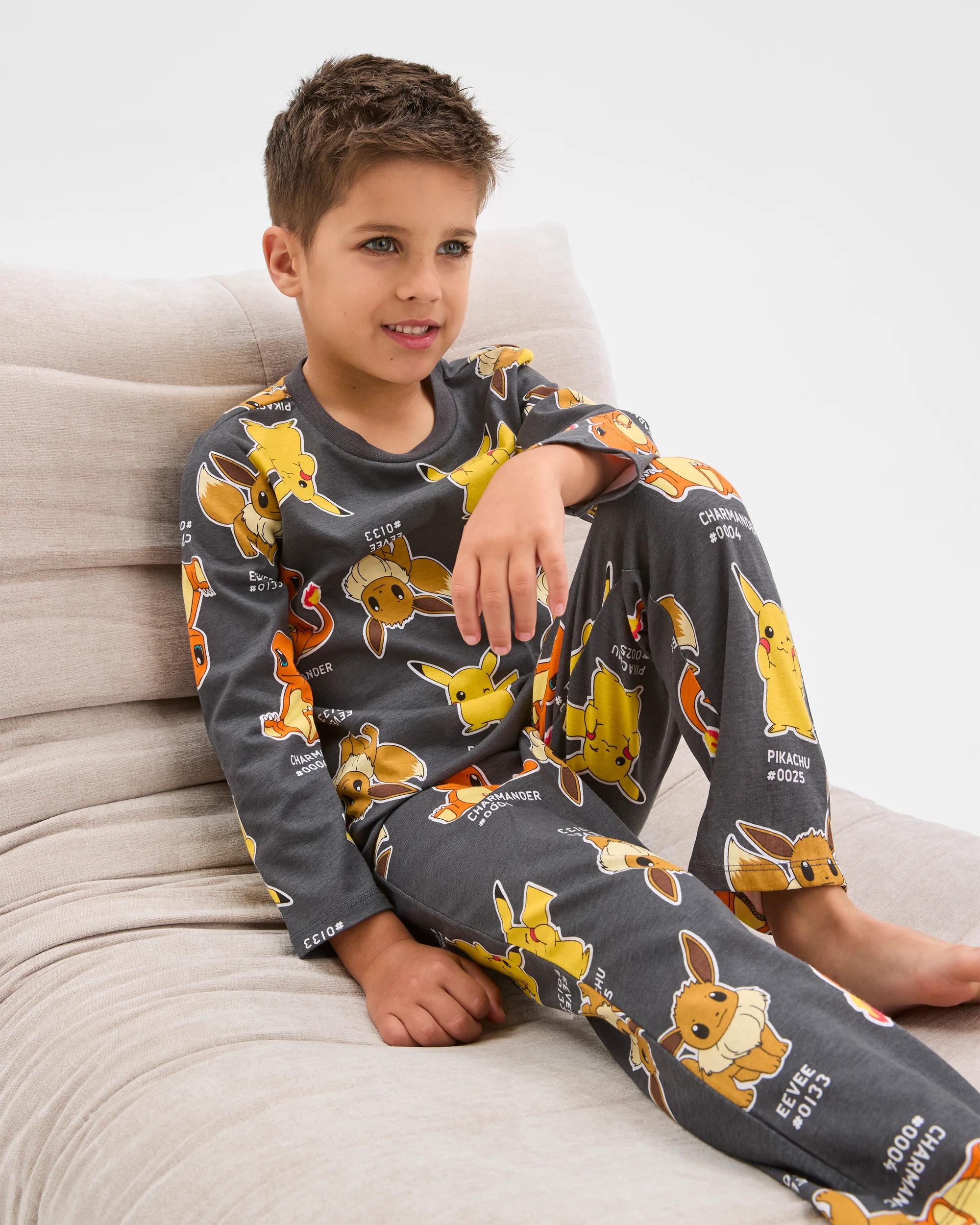 5 Pokemon Younger Boys Top & Pants Knit Pyjama Set POKEMON, 5 of 7