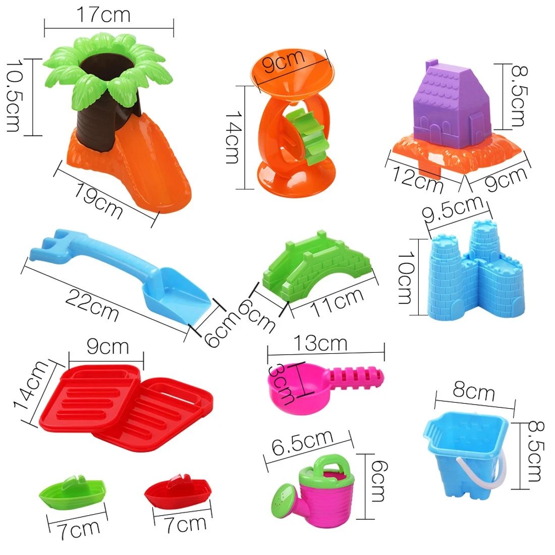 4 Keezi Kids Sandpit Pretend Play Set Sand Water Table Chair Outdoor Beach Toy - Blue, 4 of 10