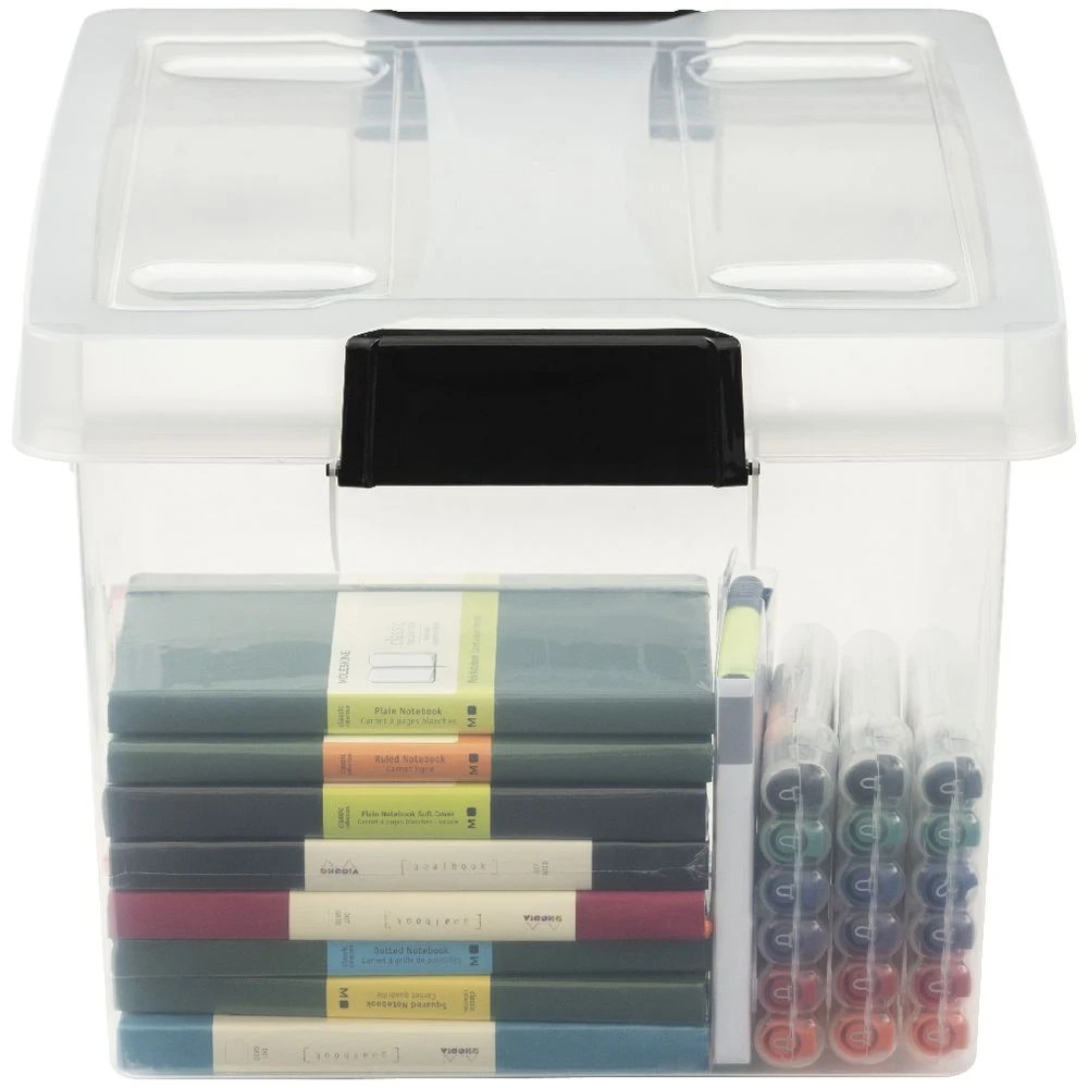 7 Ezy Storage 30L File Box Clear, 7 of 9