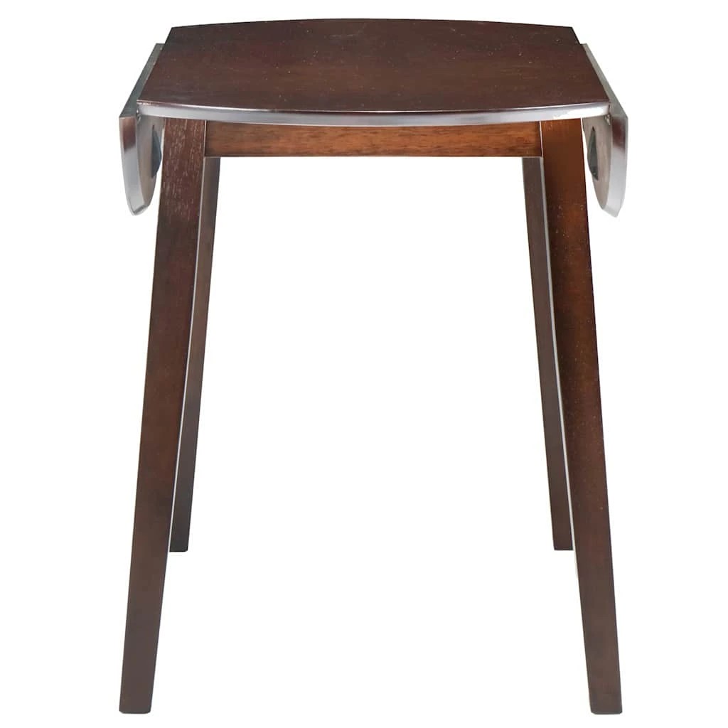 2 Vidaxl Drop-leaf Dining Table Round Mdf - Brown, 2 of 5