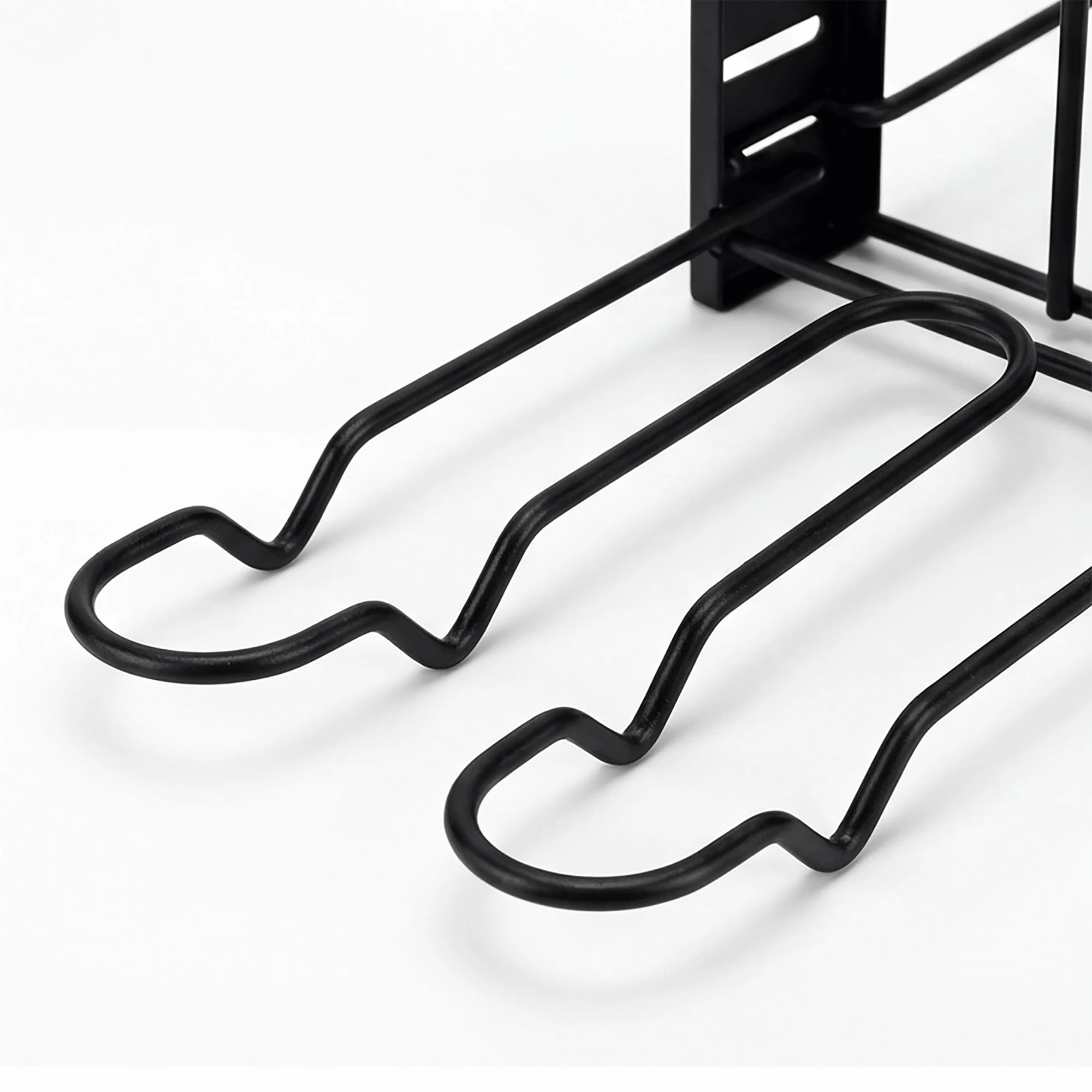 4 Toque Pot Pan Organiser Rack，Stainless Steel， - Black, 4 of 5