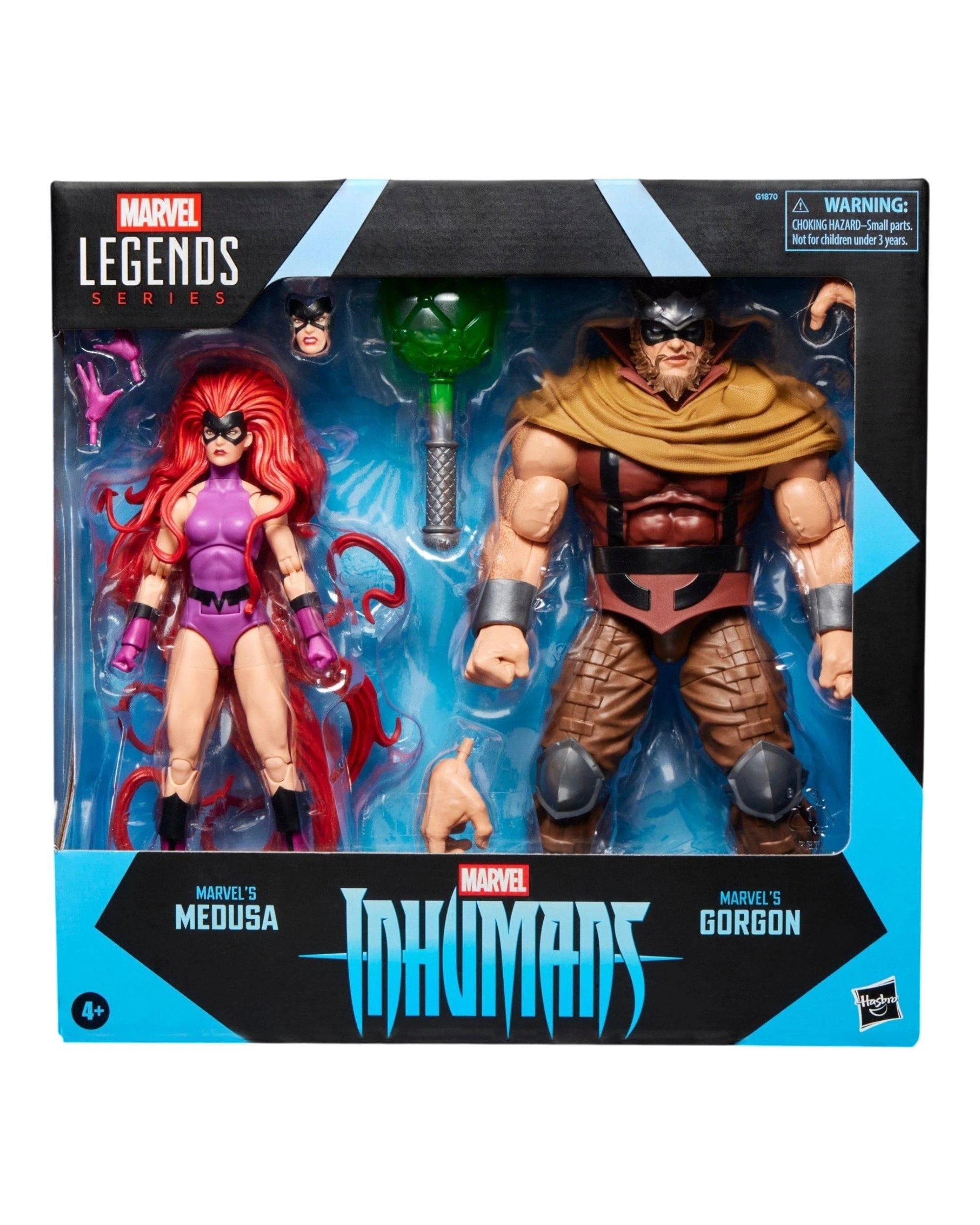 1 Marvel Legends Series Inhumans Marvel's Medusa and Marvel's Gorgon Action Figure 2 Pack, 1 of 10