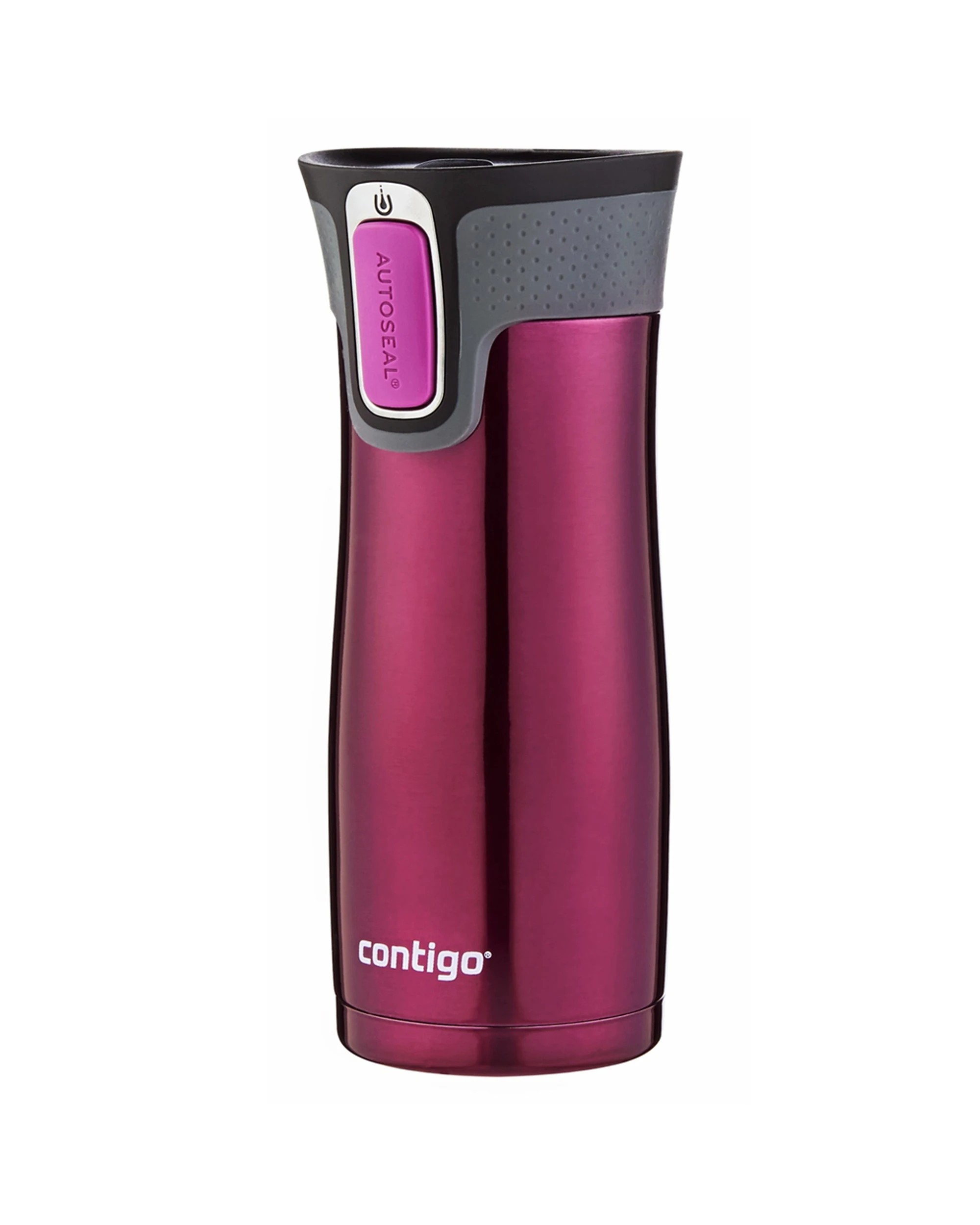 3 Contigo Autoseal Leakproof Hot Cold Travel Mug 473ml Vacuum Insulated Spill - Red, 3 of 4