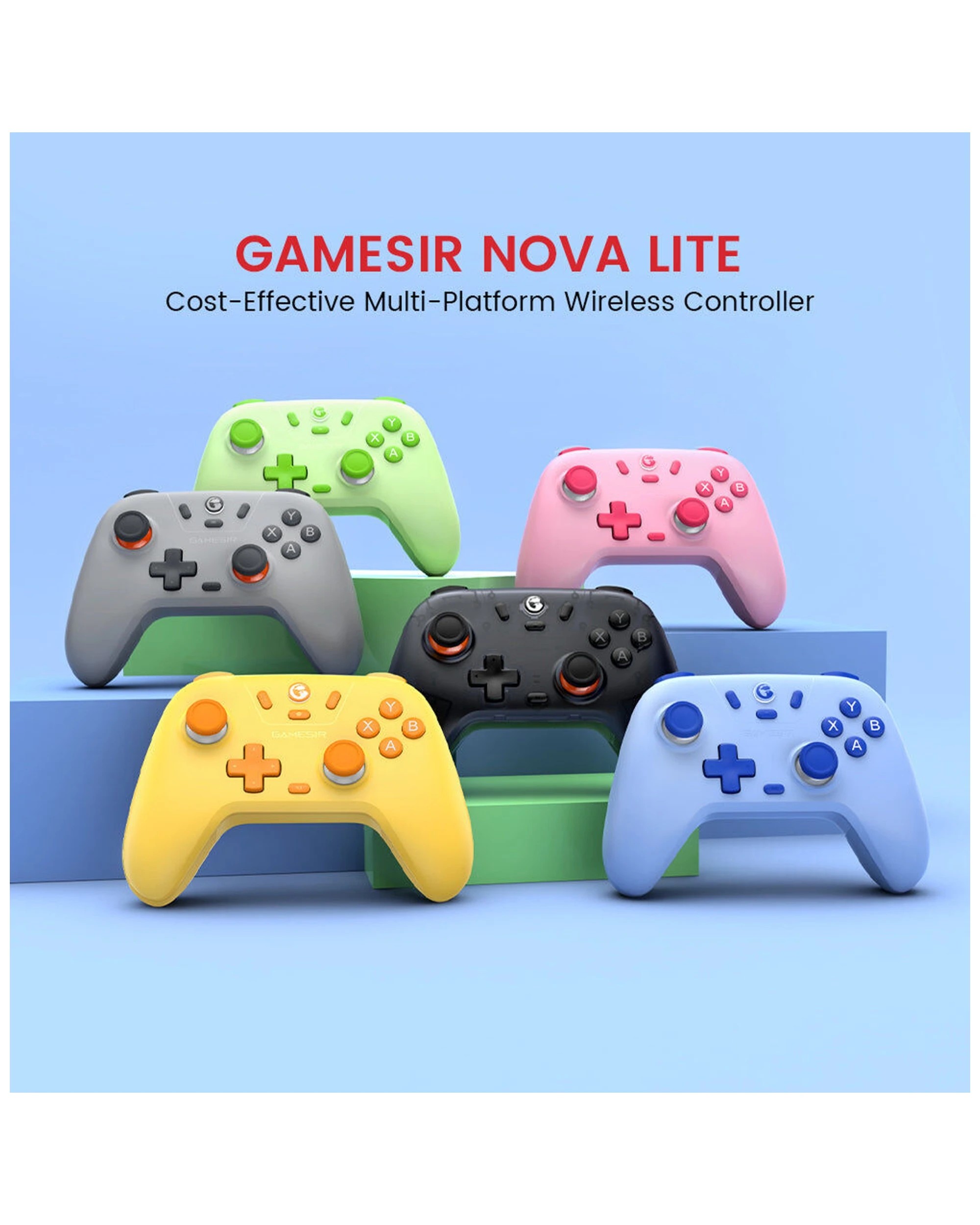 3 Gamesir Nova Lite Controller Wireless Bluetooth Tri-Mode Hall Effect USB-C - Multi, 3 of 9