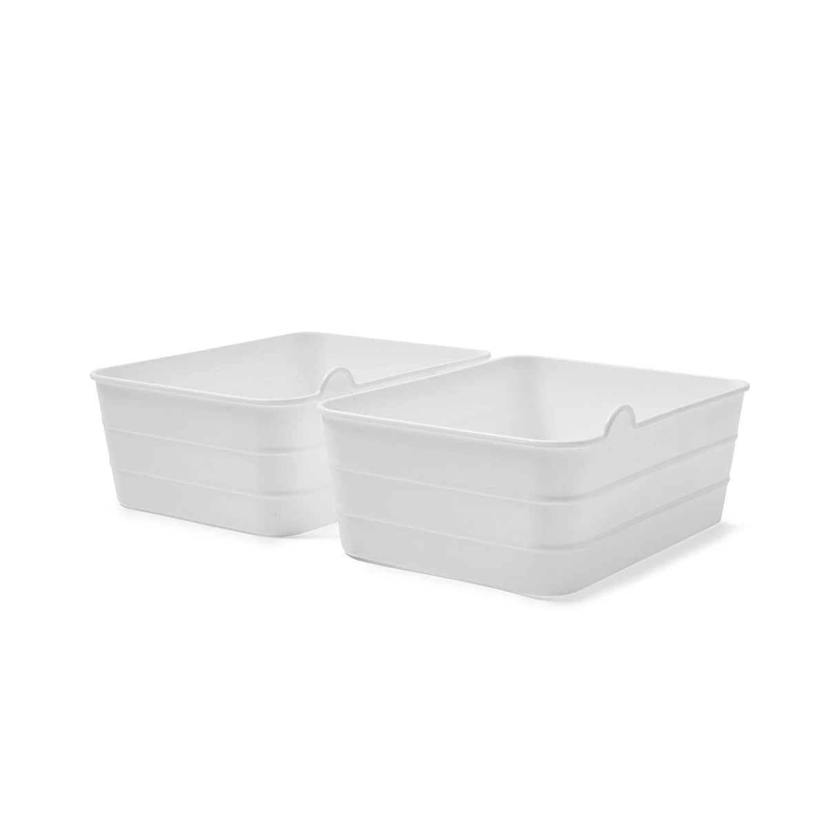 2 2 Pack Medium Flexi Trays - White, 2 of 9