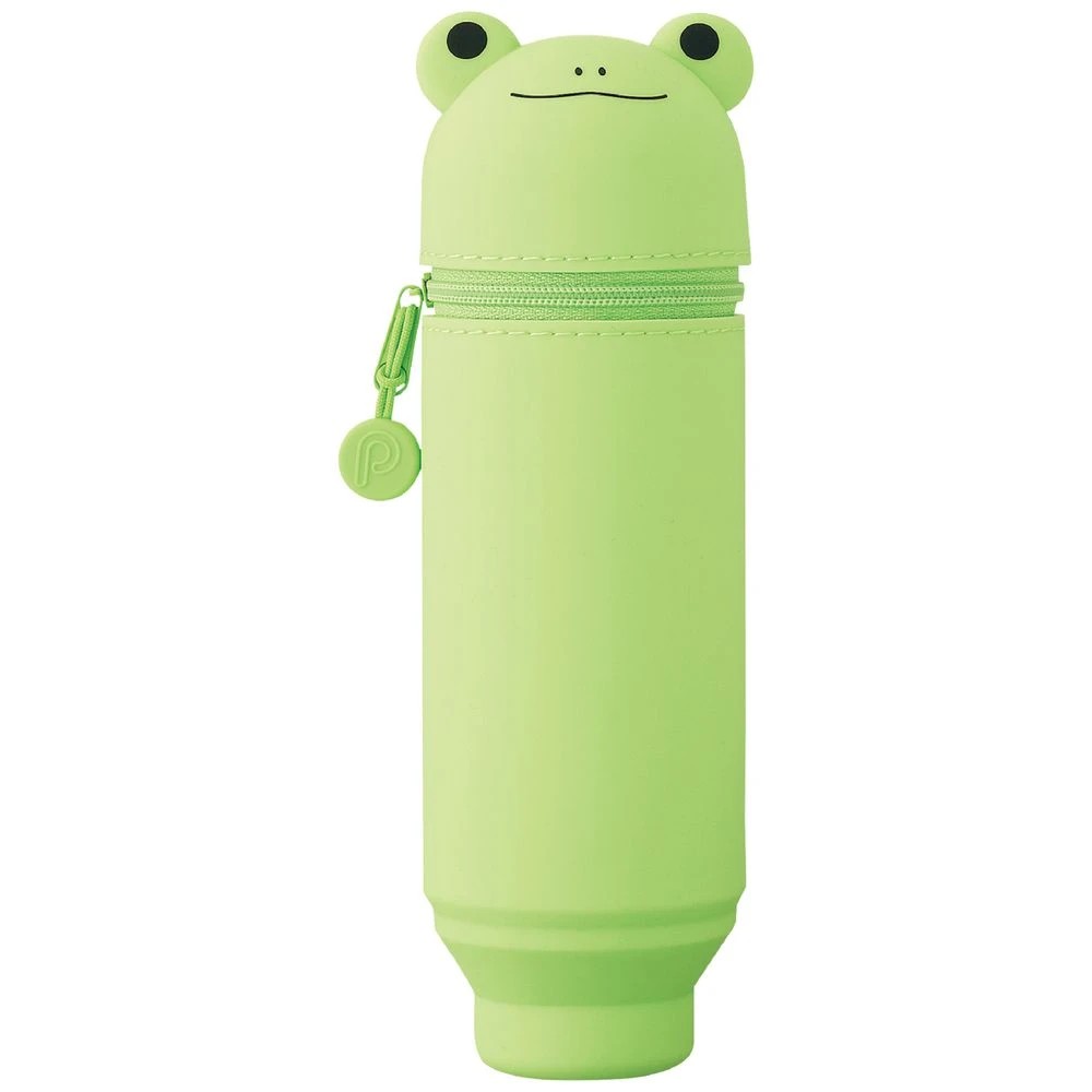 1 PuniLabo Single Zip Stand Up Silicone Pencil Case Frog, 1 of 2