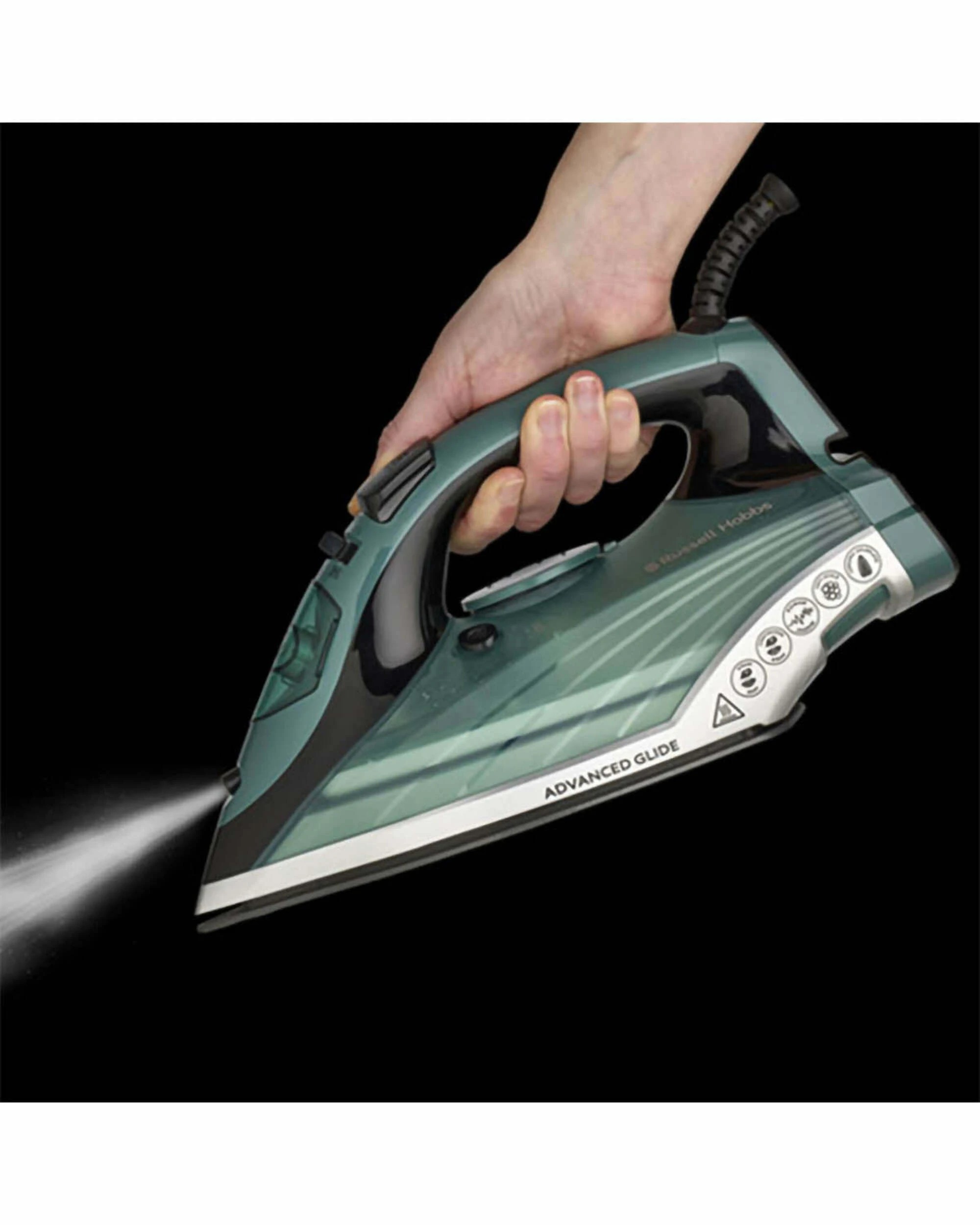 5 Russell Hobbs Rhc280 Advanced Glide 330ml/2400w Ceramic Iron Clothes/garment
 - Green, 5 of 7