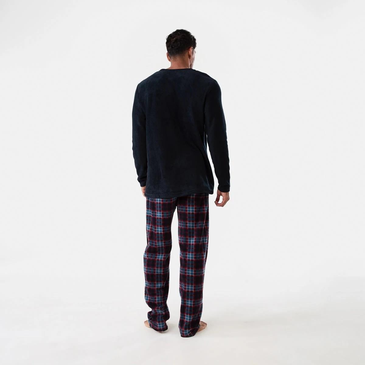 3 Long Sleeve Fleece Pyjama Set Fallscheck, 3 of 7