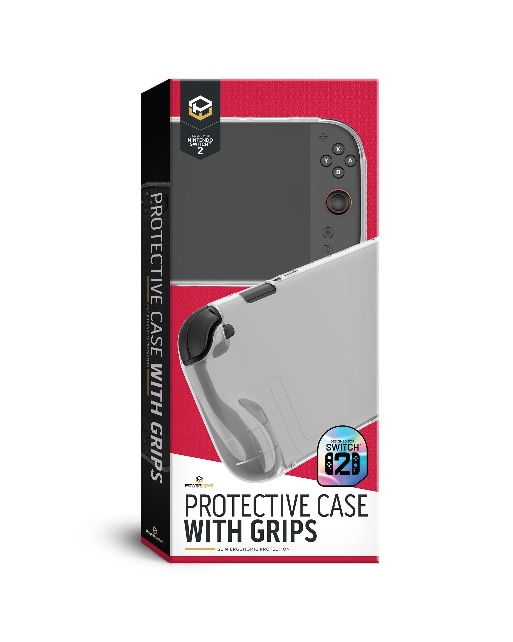 1 Powerwave Protective Case with Grips for Nintendo Switch 2 - Grey, 1 of 7