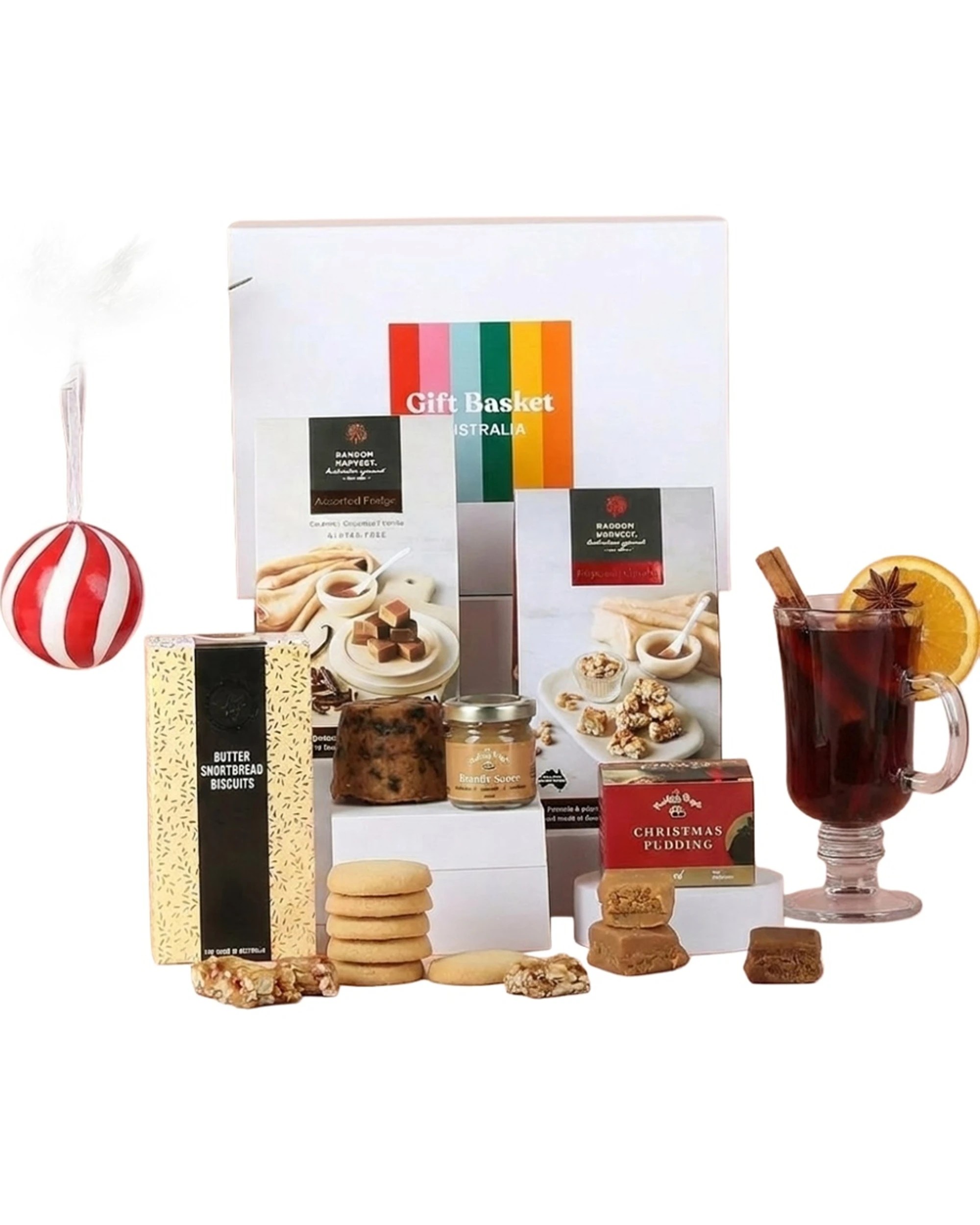 1 Gift Basket Festive Hamper Box Set Traditional Christmas Treats - Multi, 1 of 7