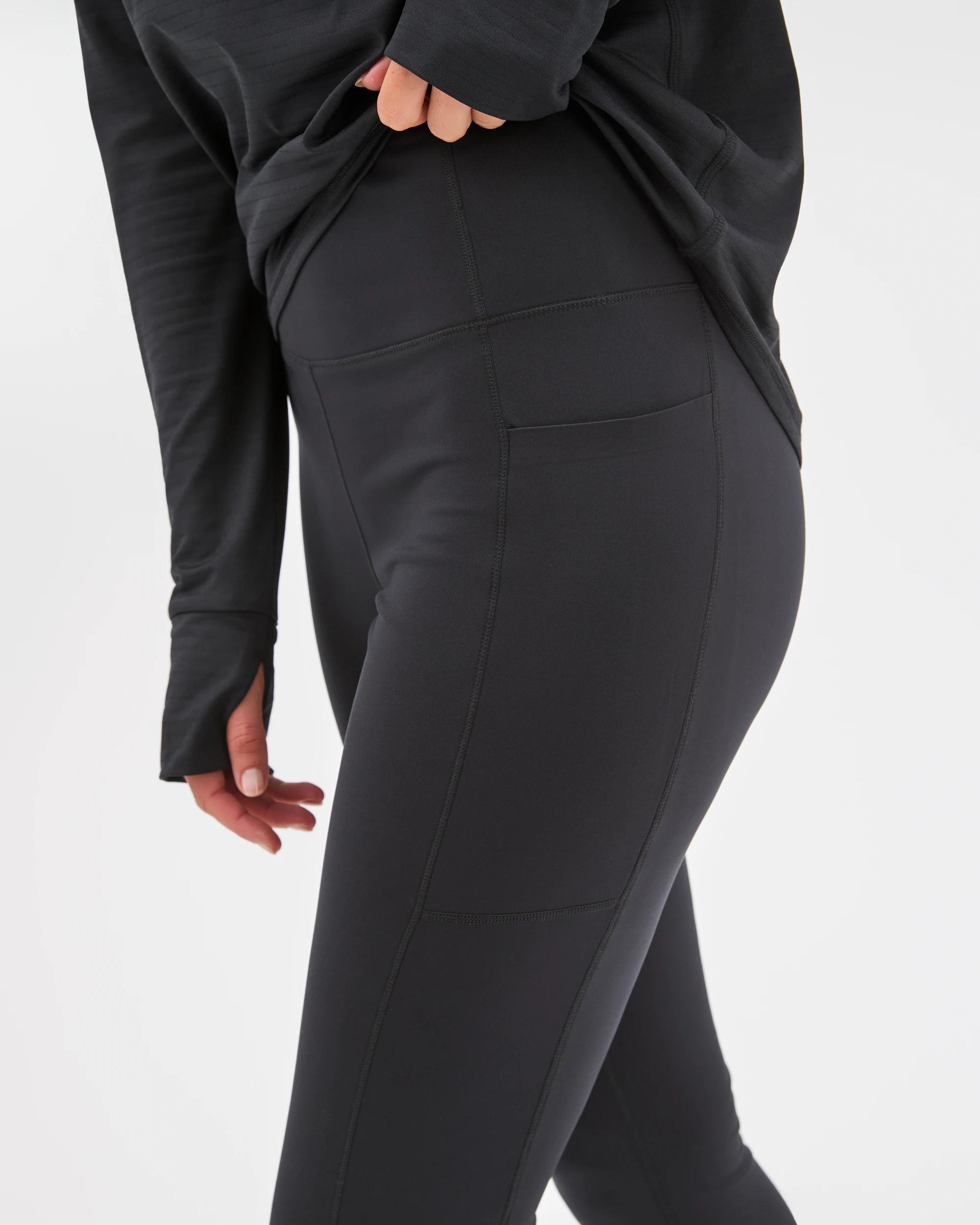 3 Target Active Fleece Lined Full Length Tights BLACK, 3 of 7