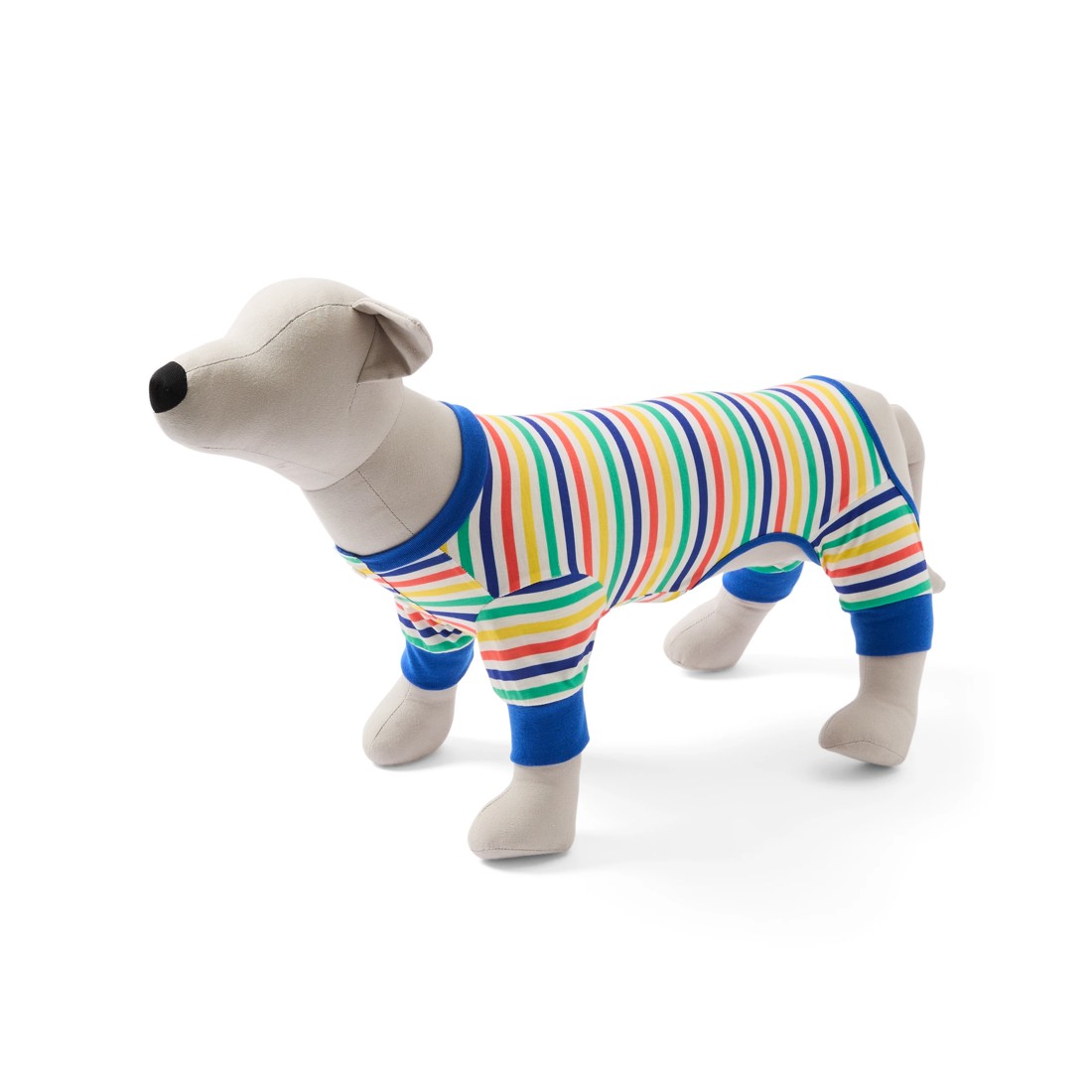 2 Pet Stripe Pyjamas - Medium, Blue, 2 of 9