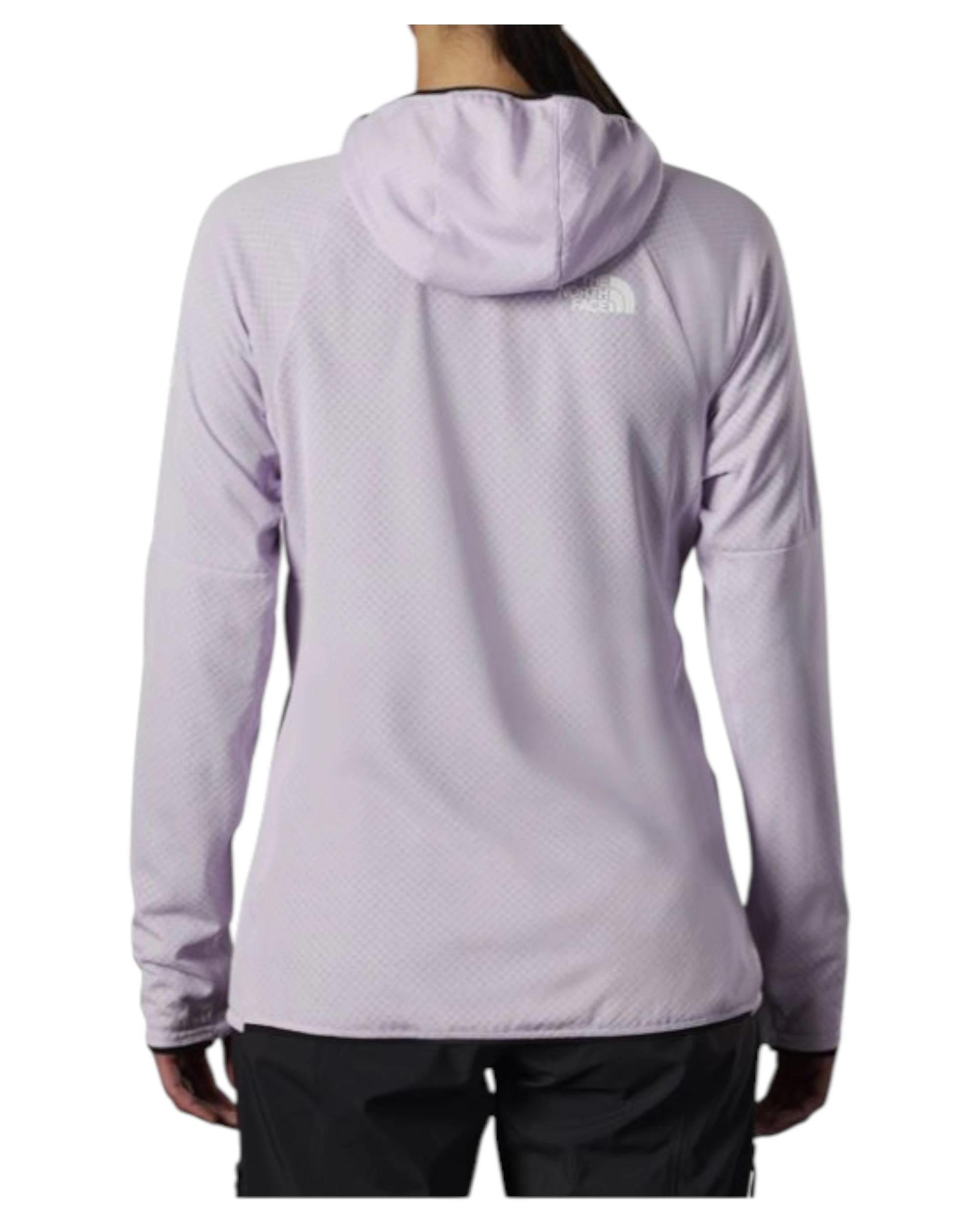 2 The North Face Womens Summit Futurefleece Lavender Full Zip Logo Hoodie LAVENDER, 2 of 5