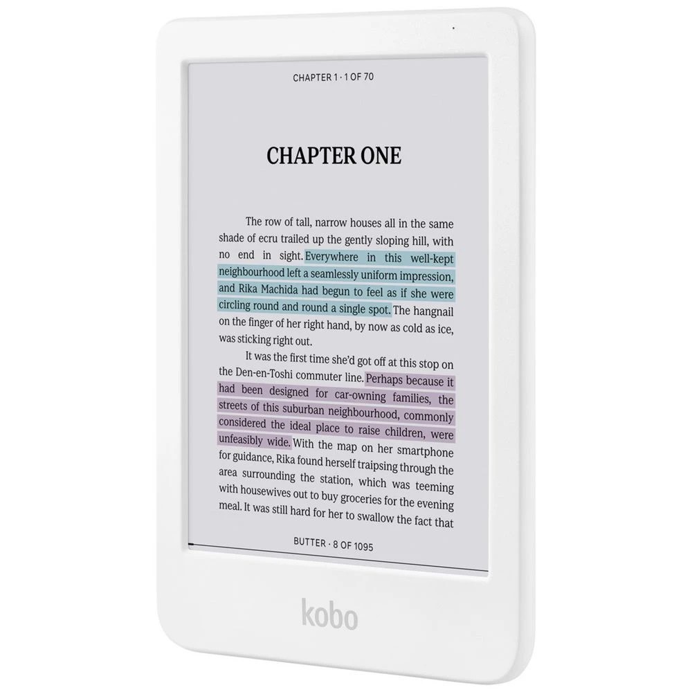 1 Kobo Clara Colour E-Reader White, 1 of 9
