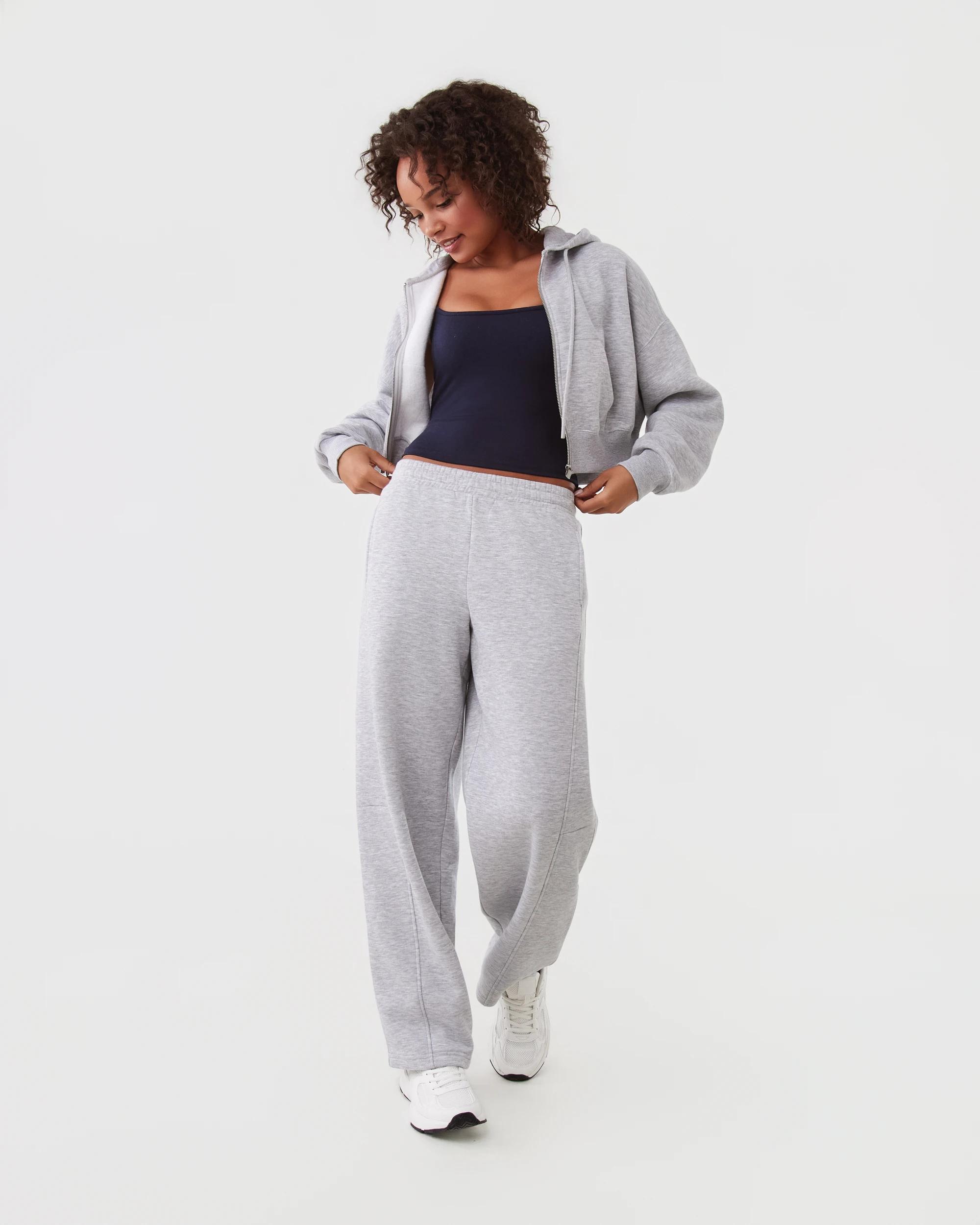 2 Youth Baggy Barrel Trackpants Slvr Marle, 2 of 8